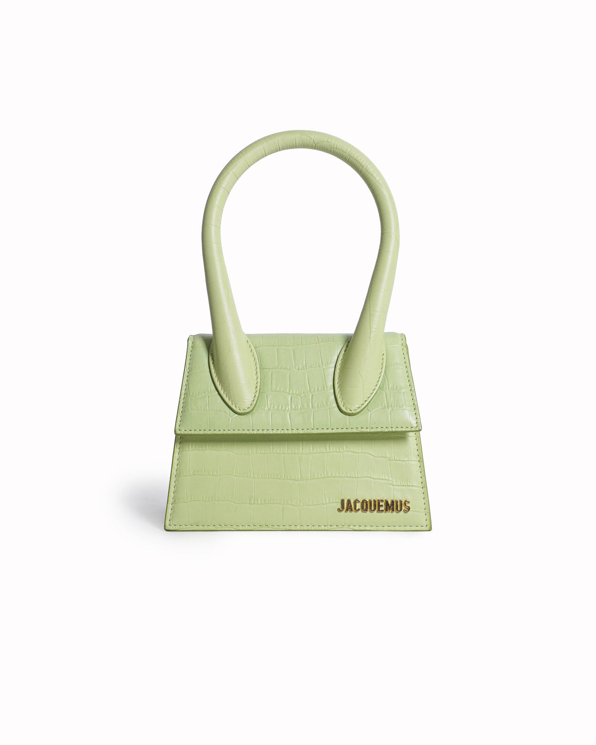 Jacquemus Le Chiquito Medium Bag in Croc-Embossed Leather
