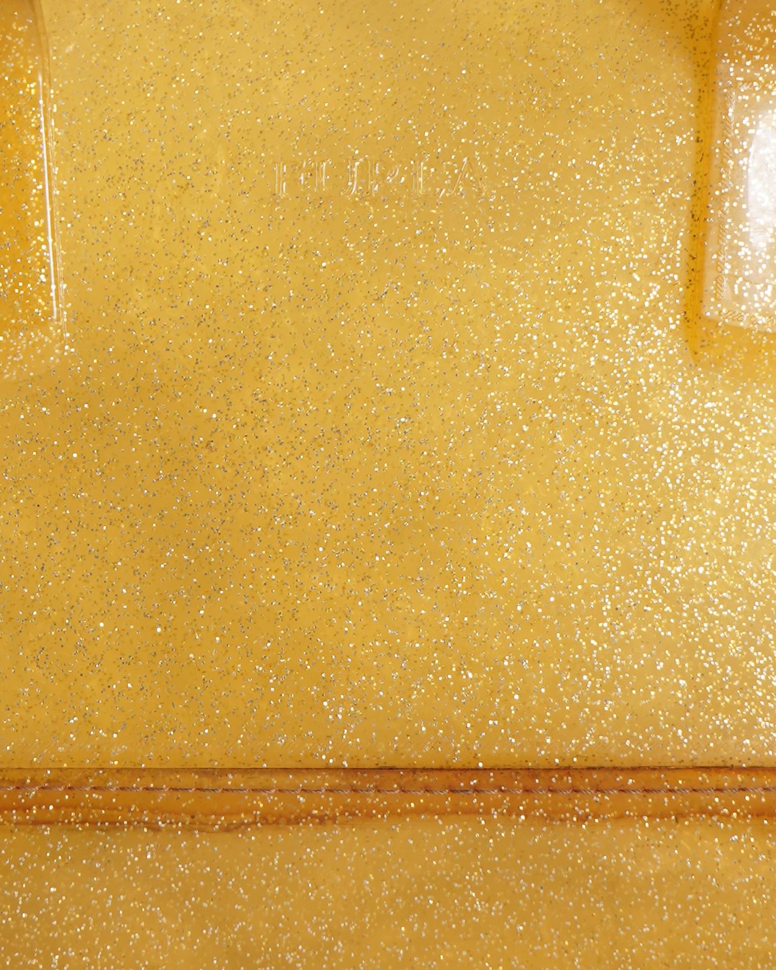 Furla yellow glitter jelly candy handbag