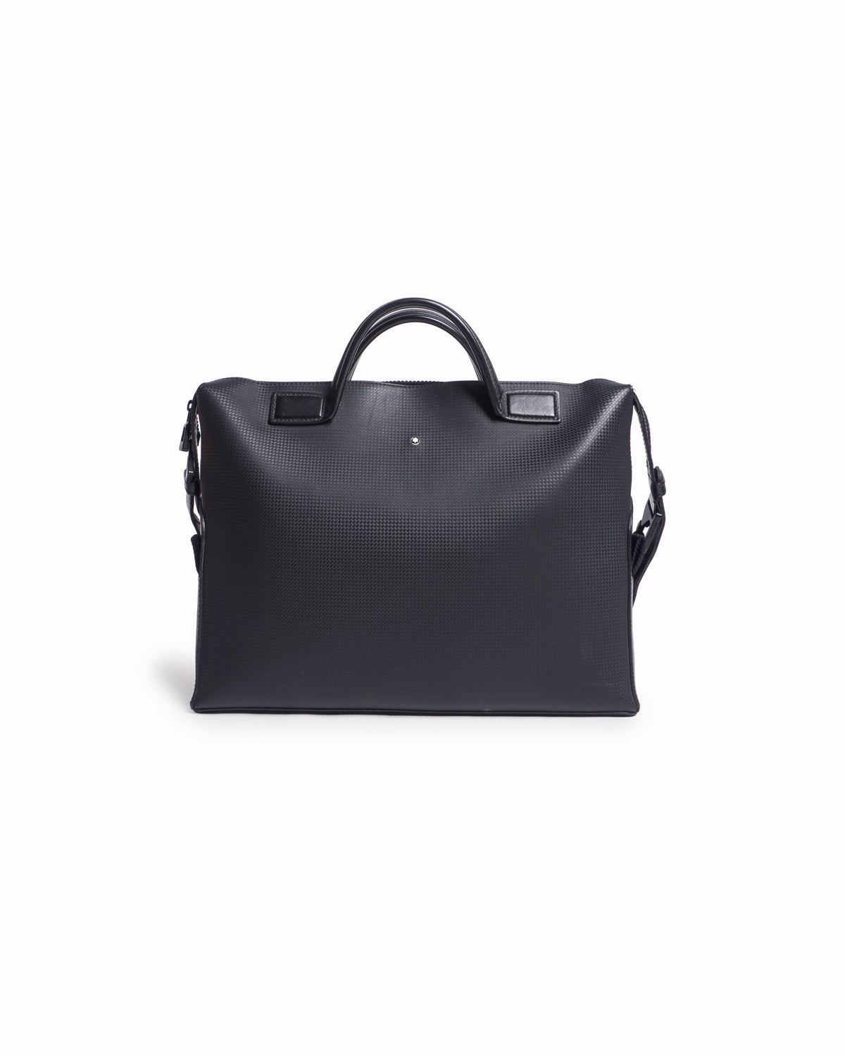 Montblanc Black Perforated Leather Extreme Briefcase