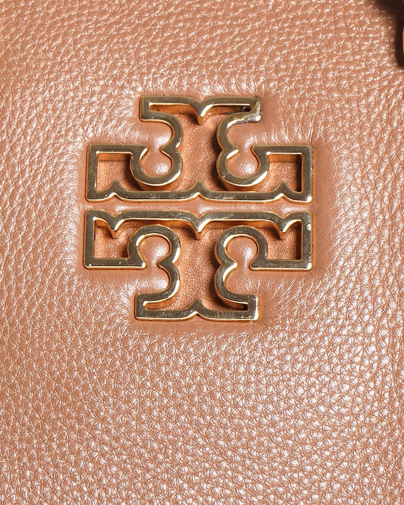 Tory Burch Britten Pebbled Leather Satchel Bag