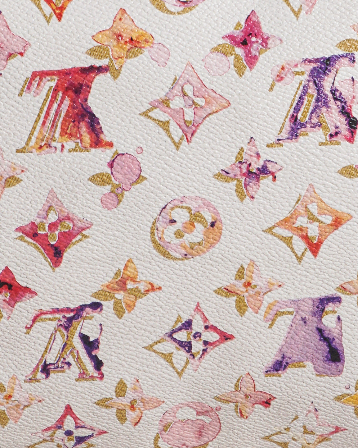 Louis Vuitton White Watercolor Aquarelle Richard Prince Speedy 35 Bag