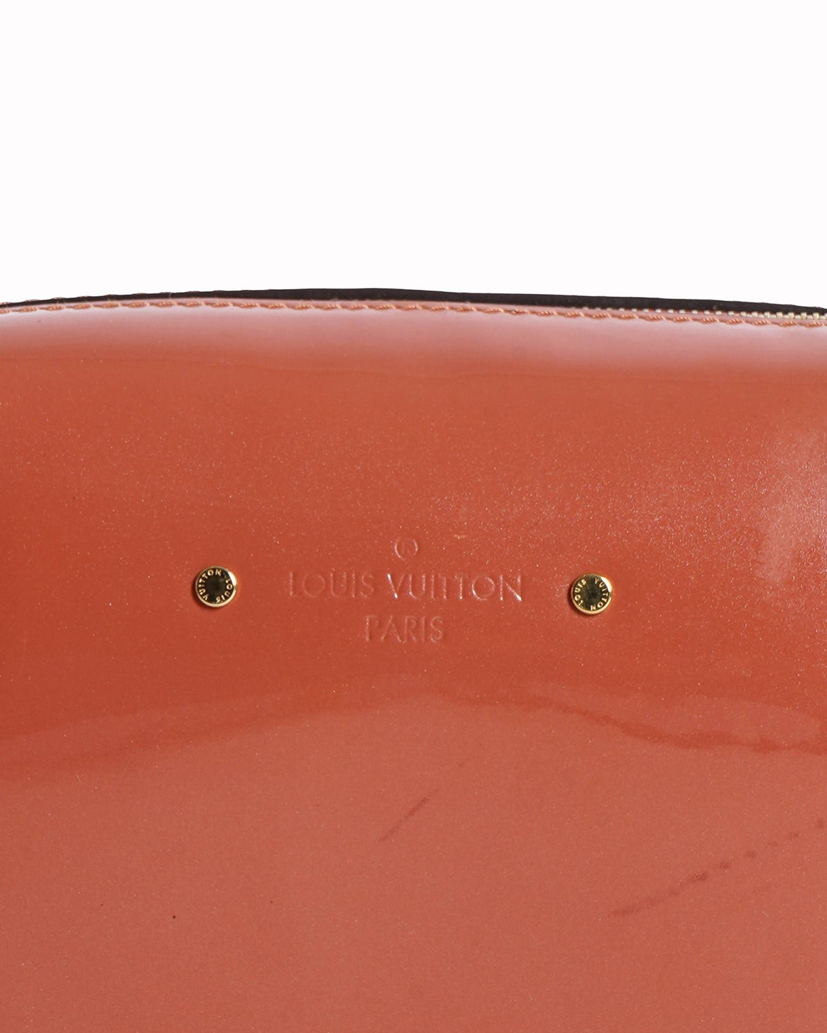 Louis Vuitton 
Orange Vernis Miroir Venice Brown Shoulder Bag