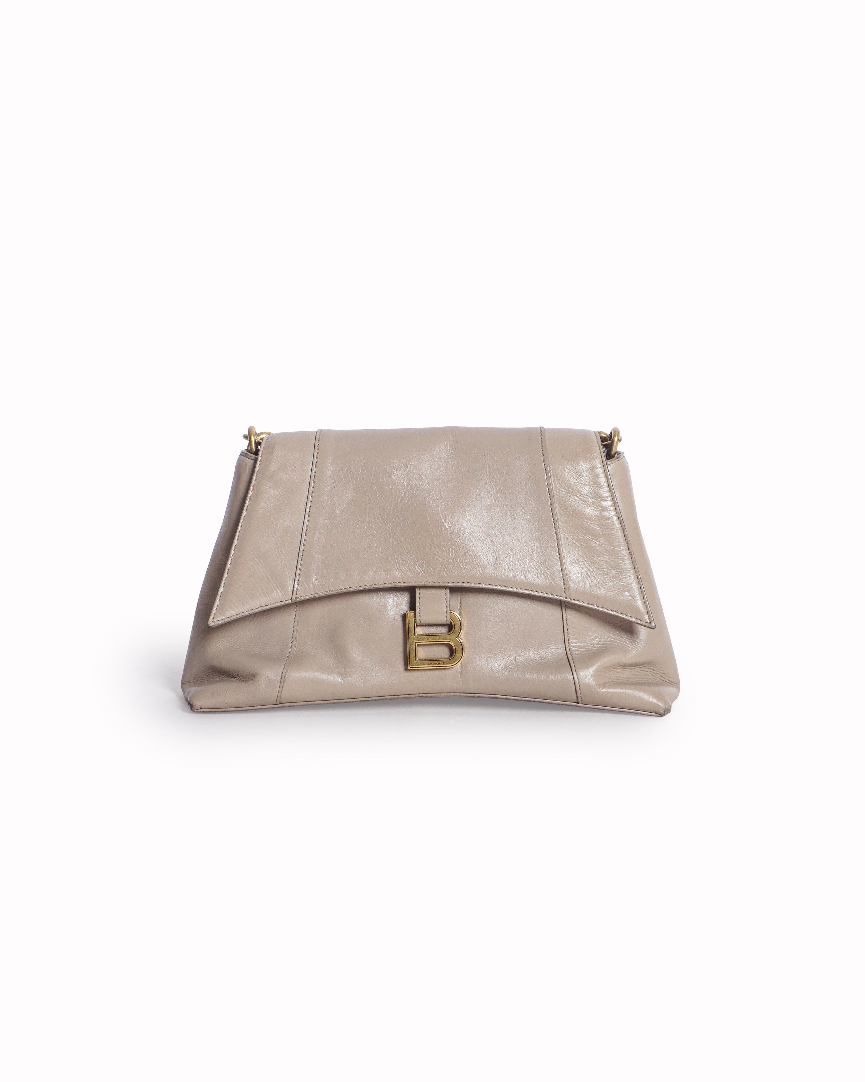 Balenciaga Downtown Chain-Handle Leather Shoulder Bag