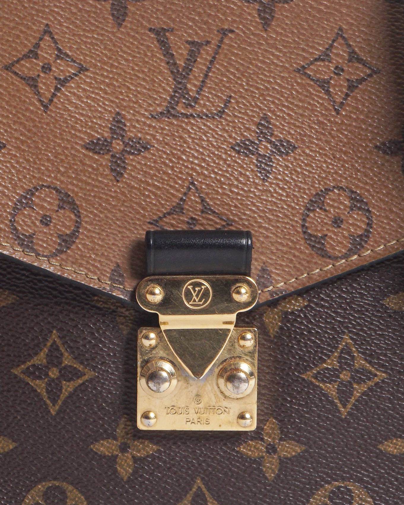 Louis Vuitton Pochette Métis MM Monogram Reverse Crossbody Bag