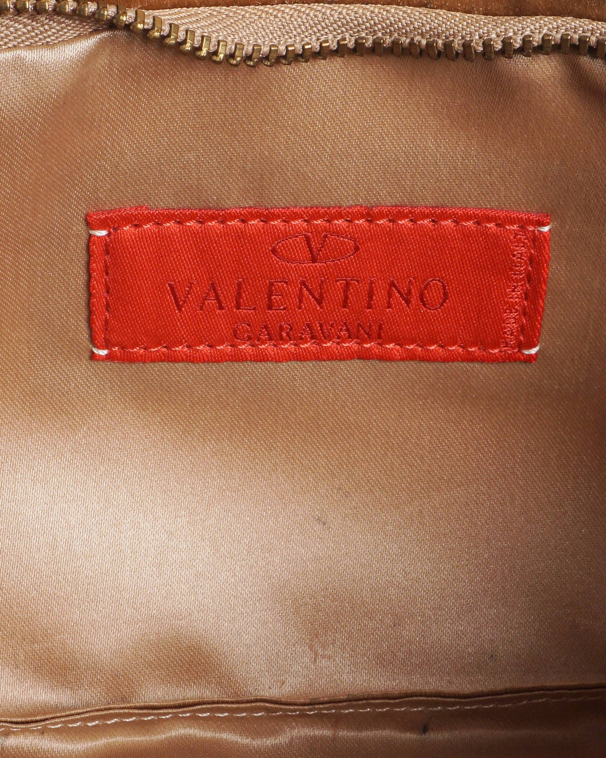 Valentino Garavani Gold Satin Oversized Bow Clutch