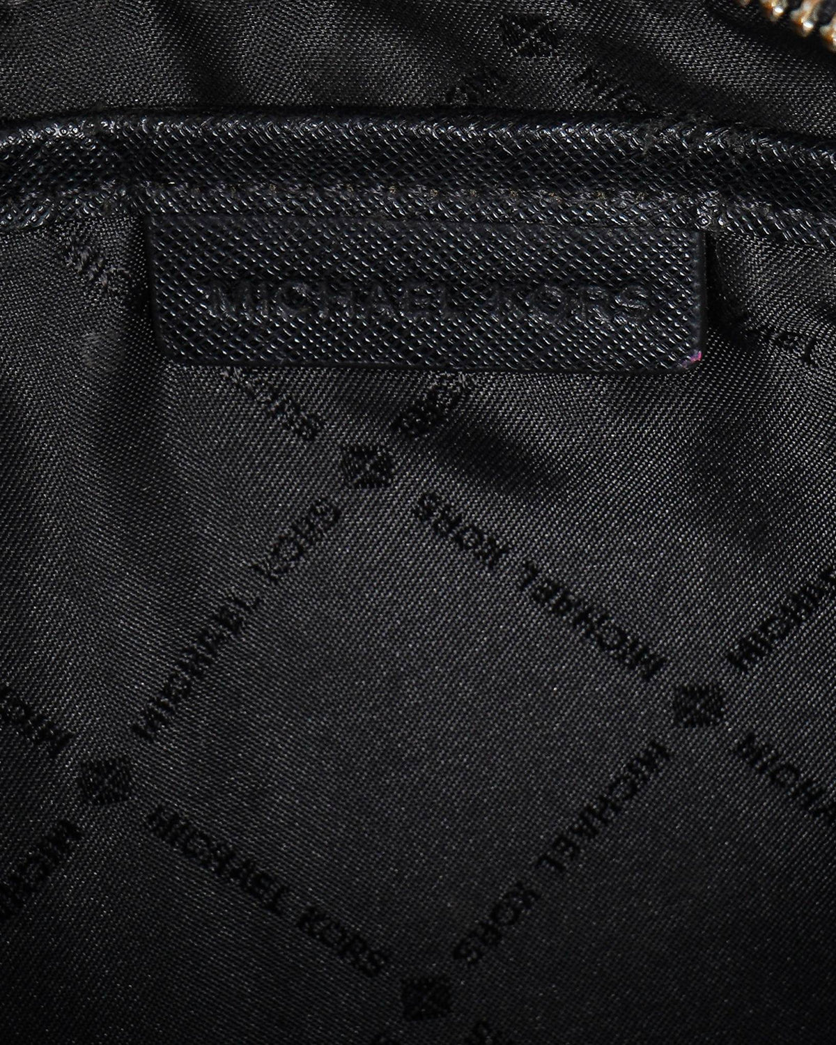 Michael Kors Black Jet Set Logo Large Cross Body Bag