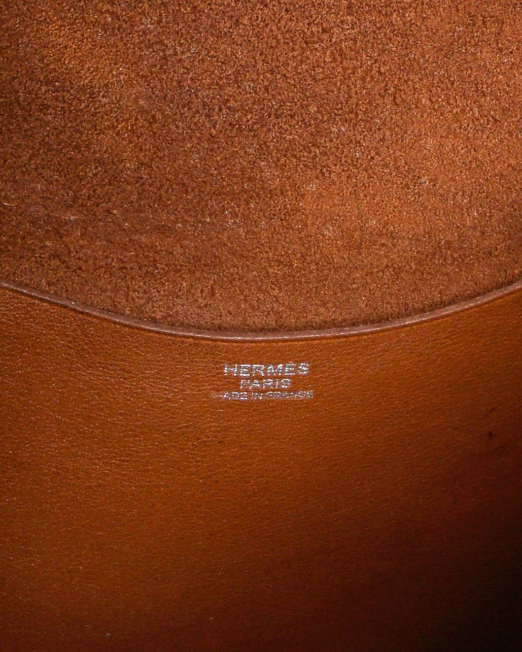 Hermès Gold Swift & Clémence Leather Virevolte 29 Bag