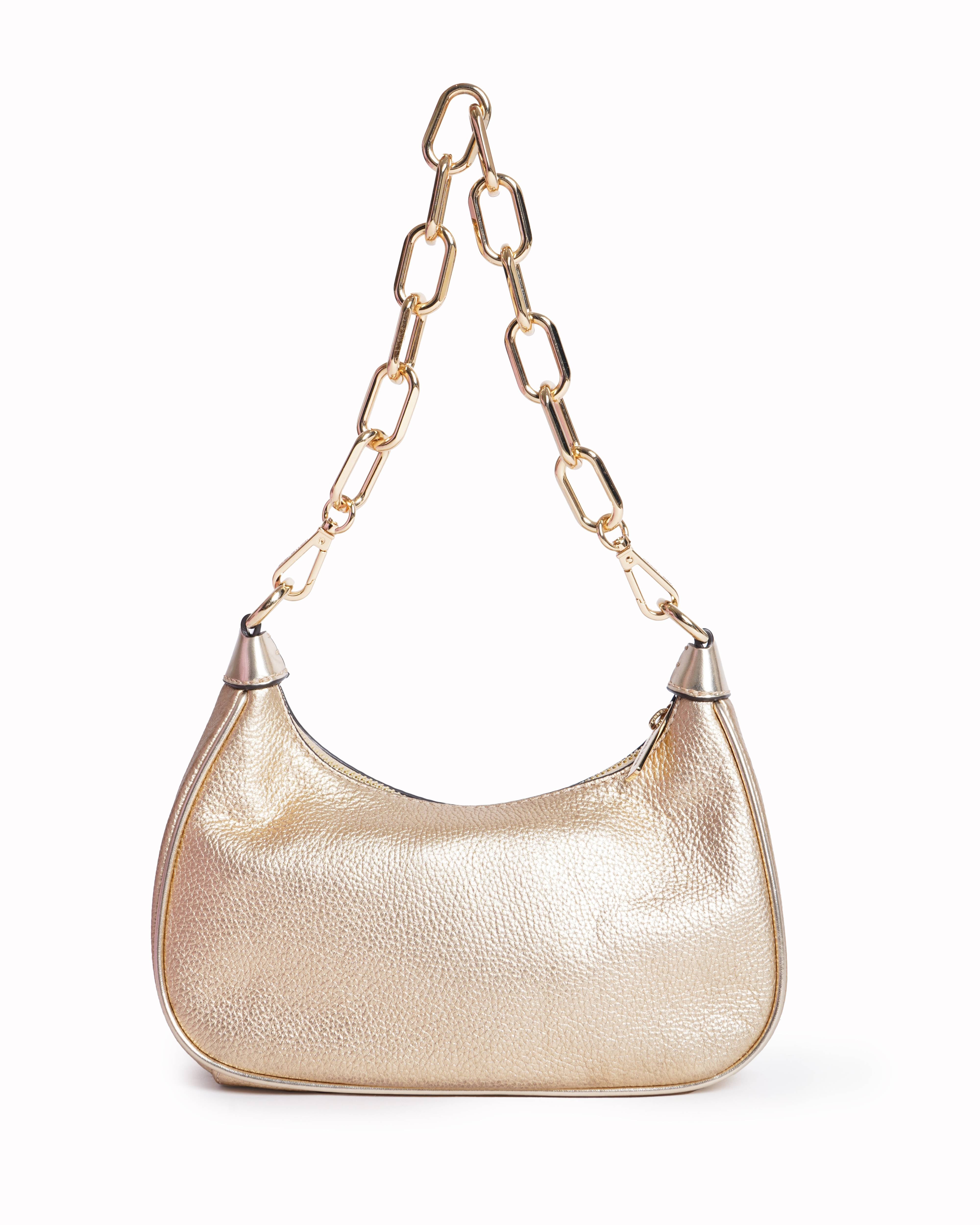 Michael kors Gold metallic shoulder chain bag