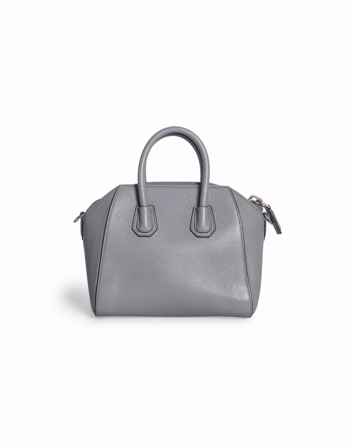 Givenchy Antigona Mini Grey Leather Satchel