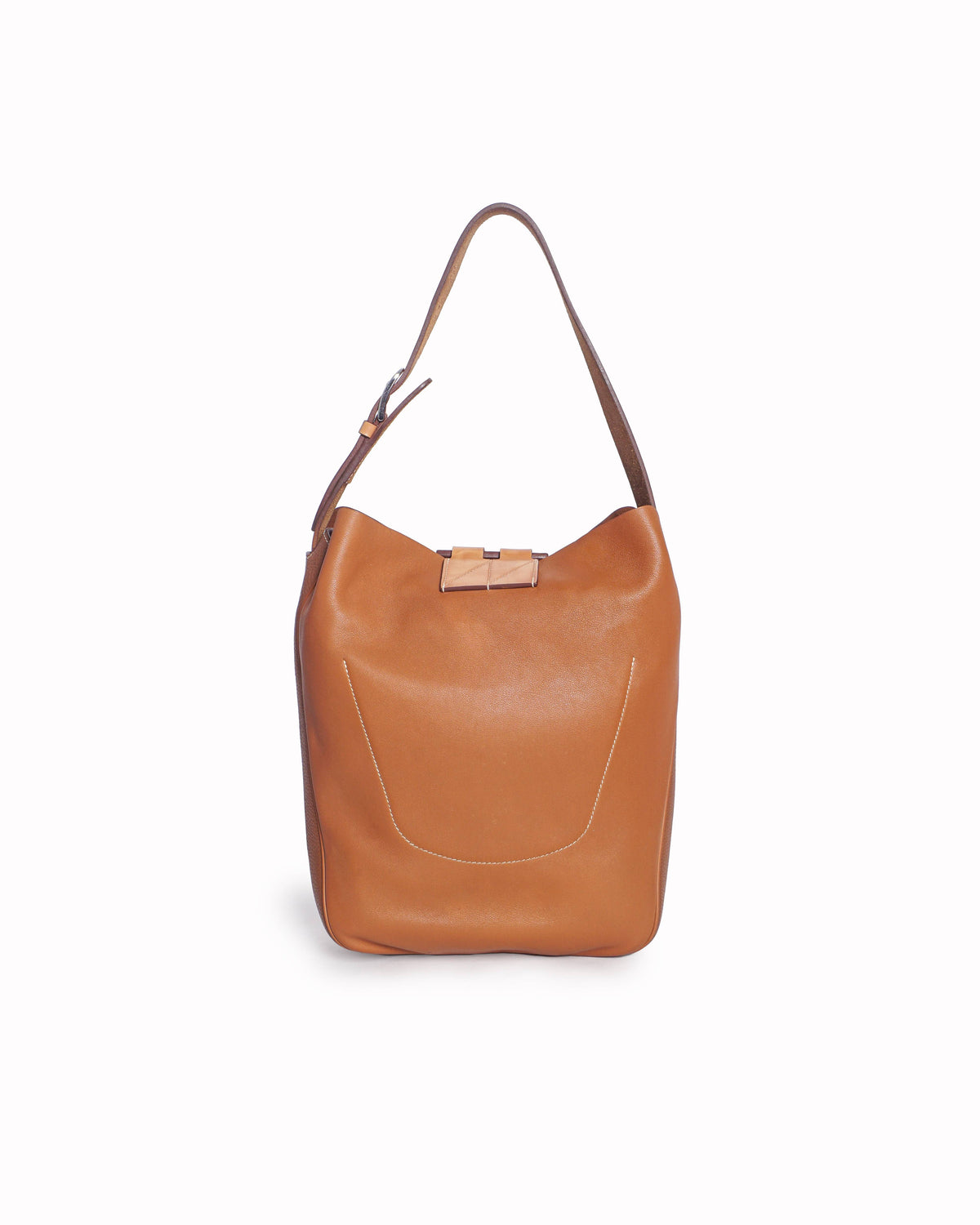 Hermès Gold Swift & Clémence Leather Virevolte 29 Bag