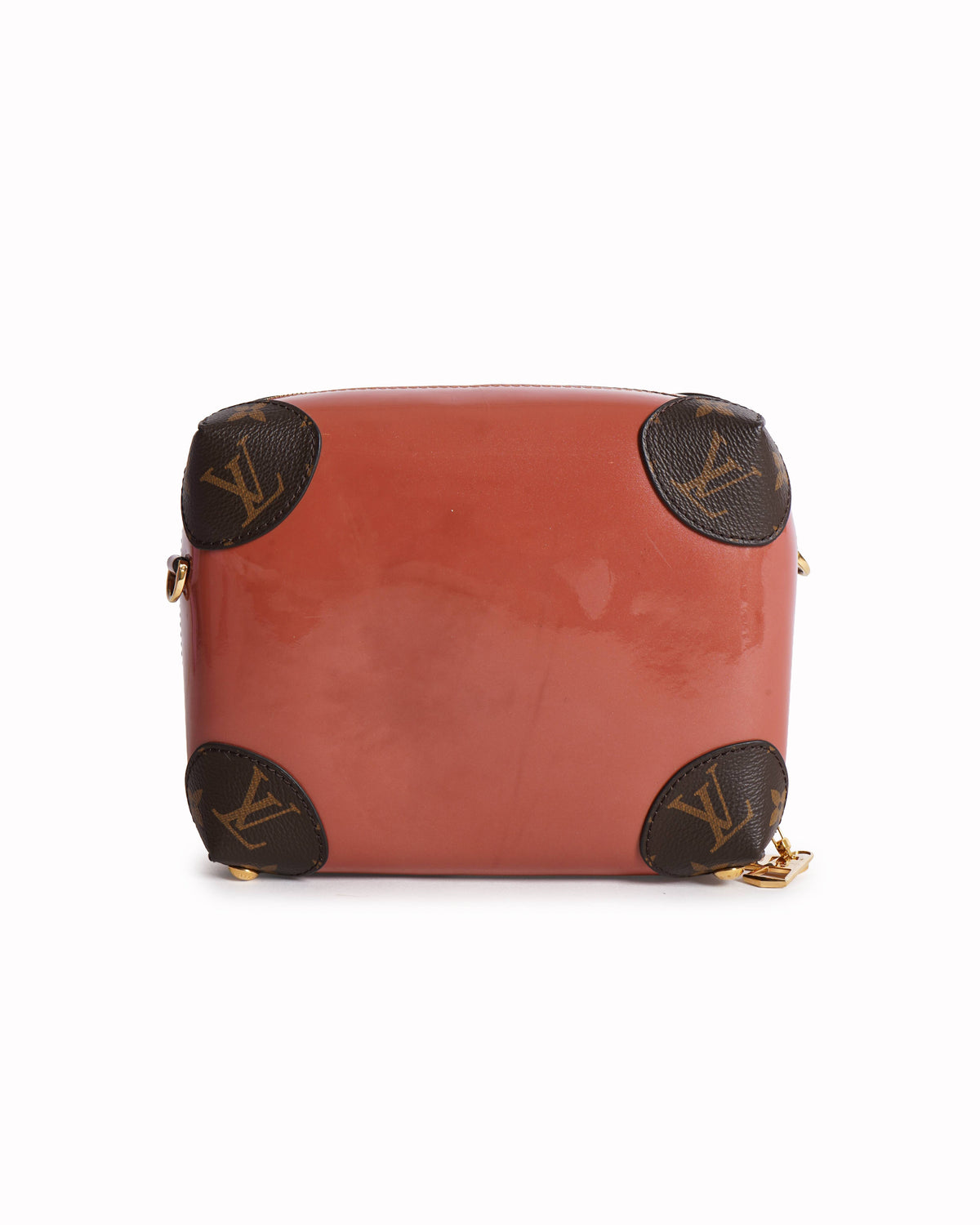 Louis Vuitton 
Orange Vernis Miroir Venice Brown Shoulder Bag