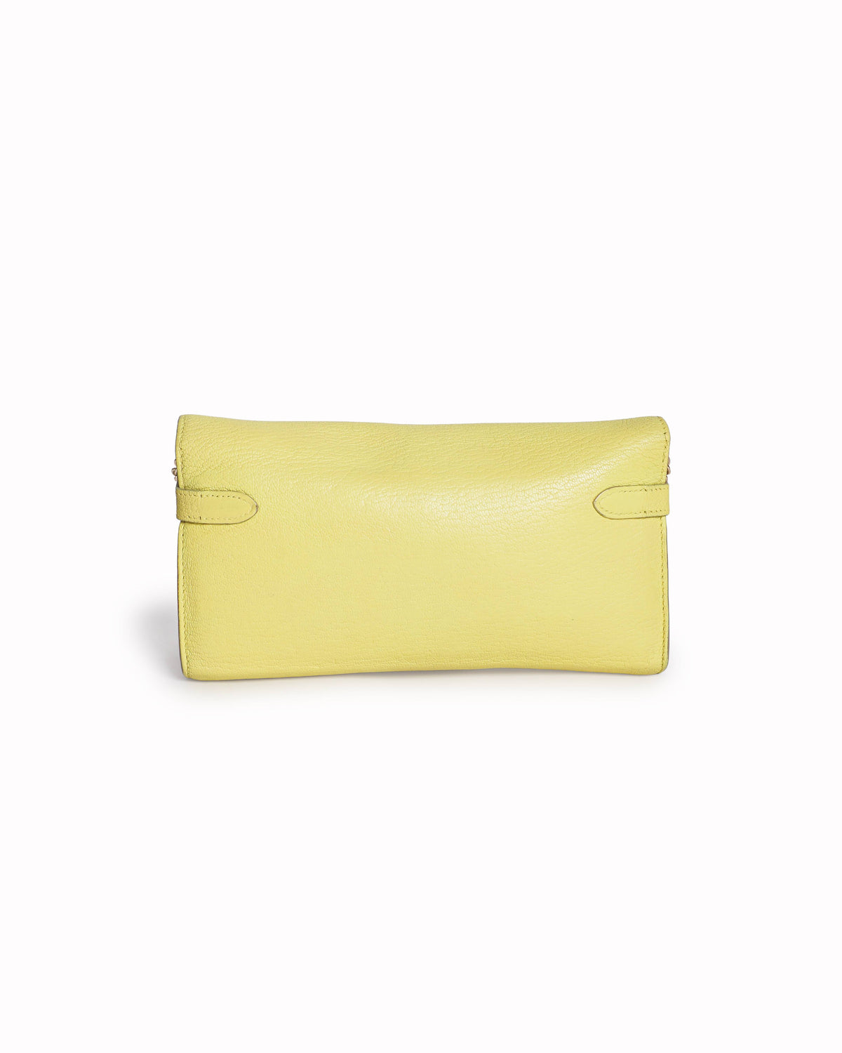 Hermès Kelly Wallet To Go Lime Chèvre Leather Gold Hardware