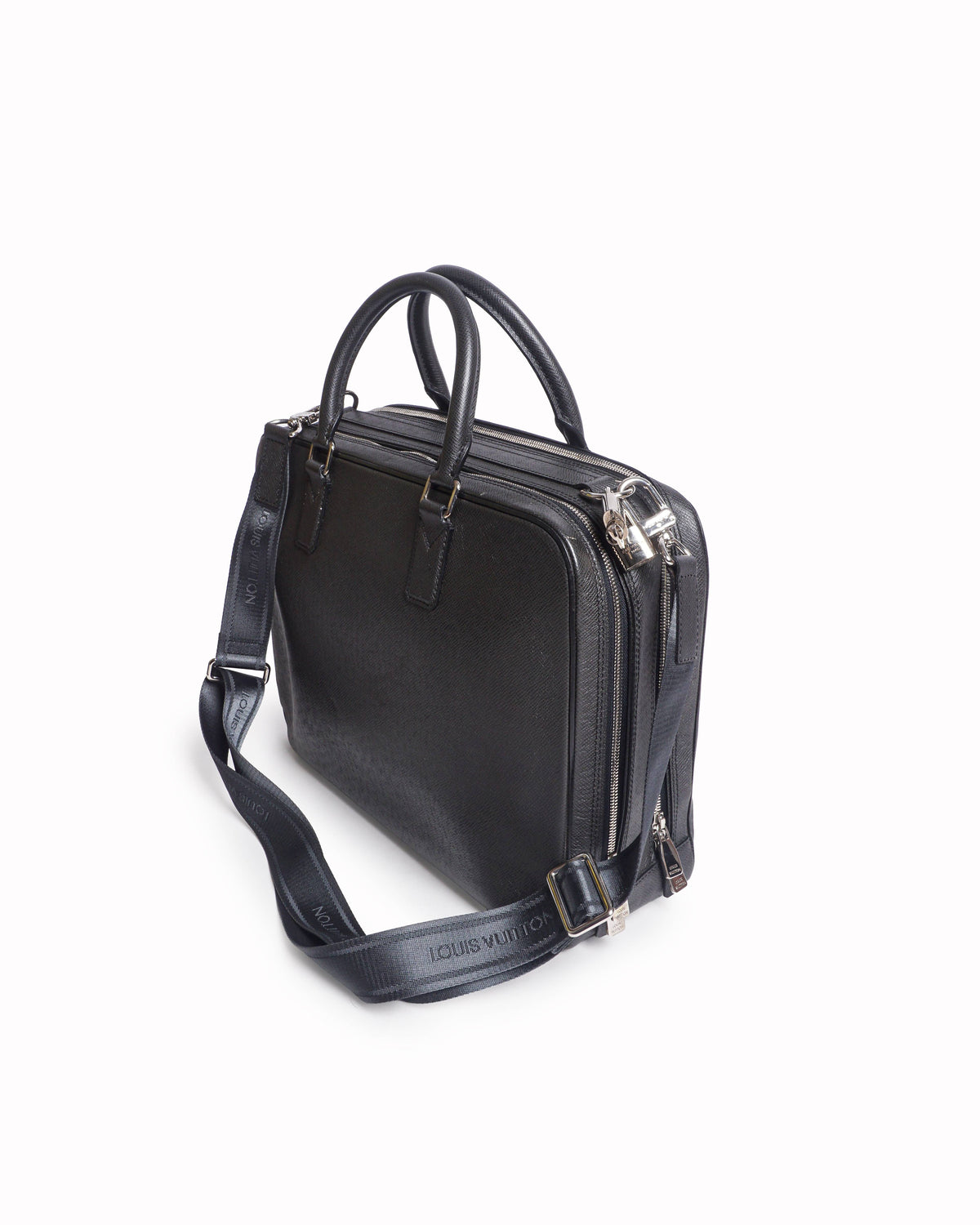 Louis Vuitton Taiga Leather Office Briefcase with Padlocks