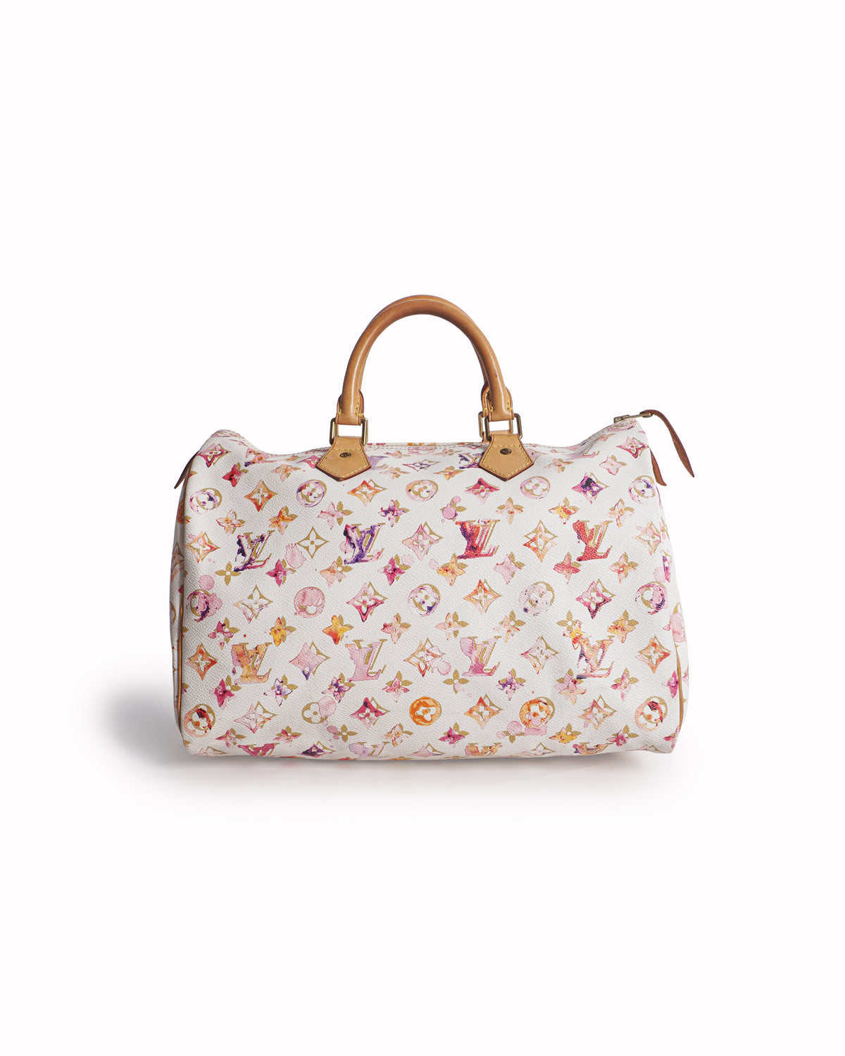 Louis Vuitton White Watercolor Aquarelle Richard Prince Speedy 35 Bag