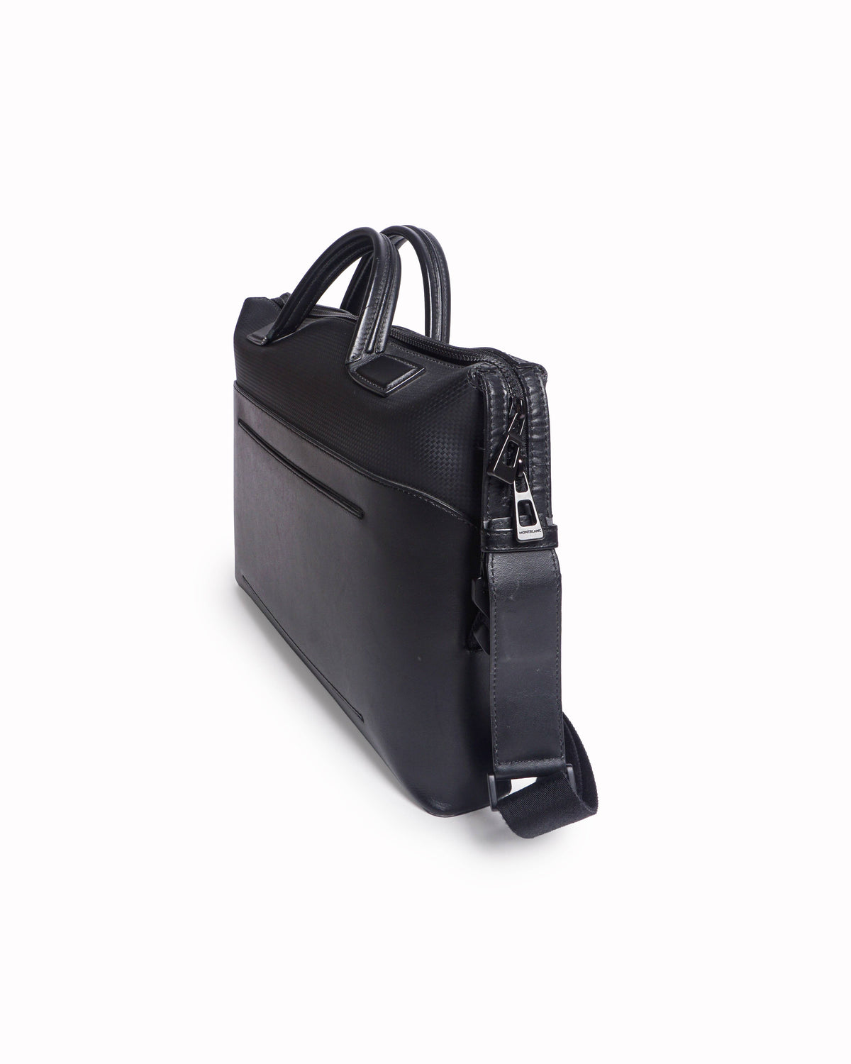 Montblanc Black Perforated Leather Extreme Briefcase