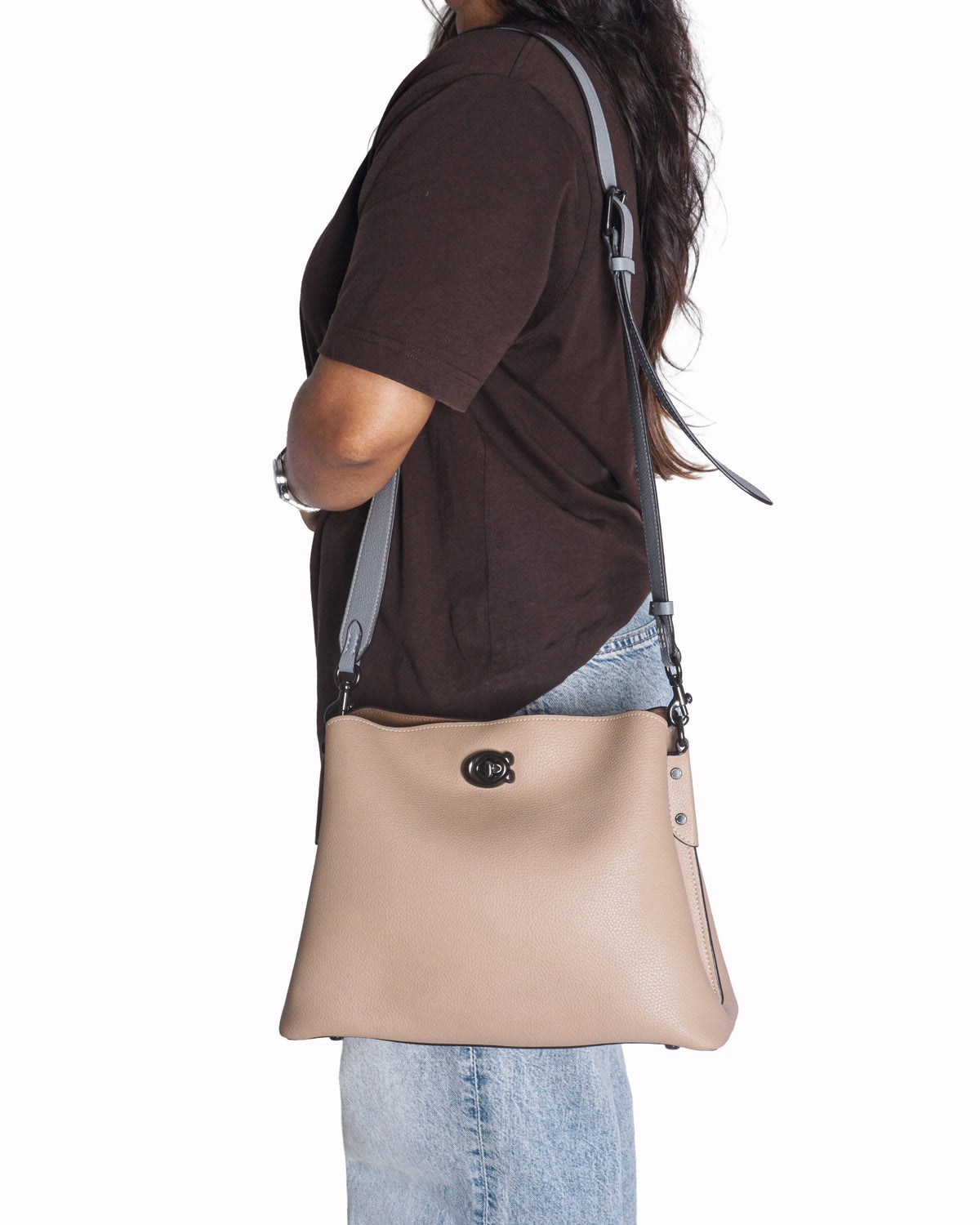 Coach Willow Shoulder Bag In Colorblock