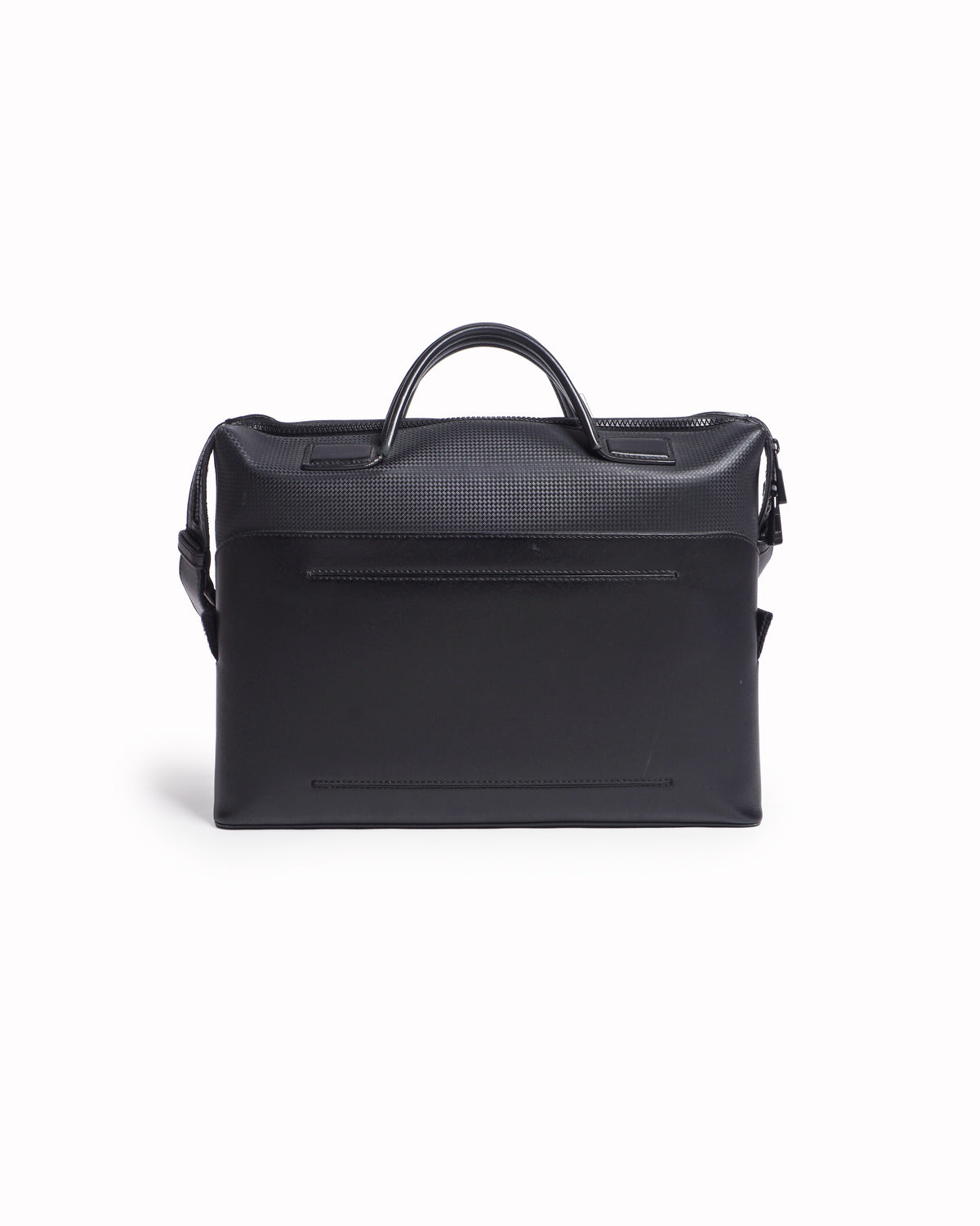 Montblanc Black Perforated Leather Extreme Briefcase
