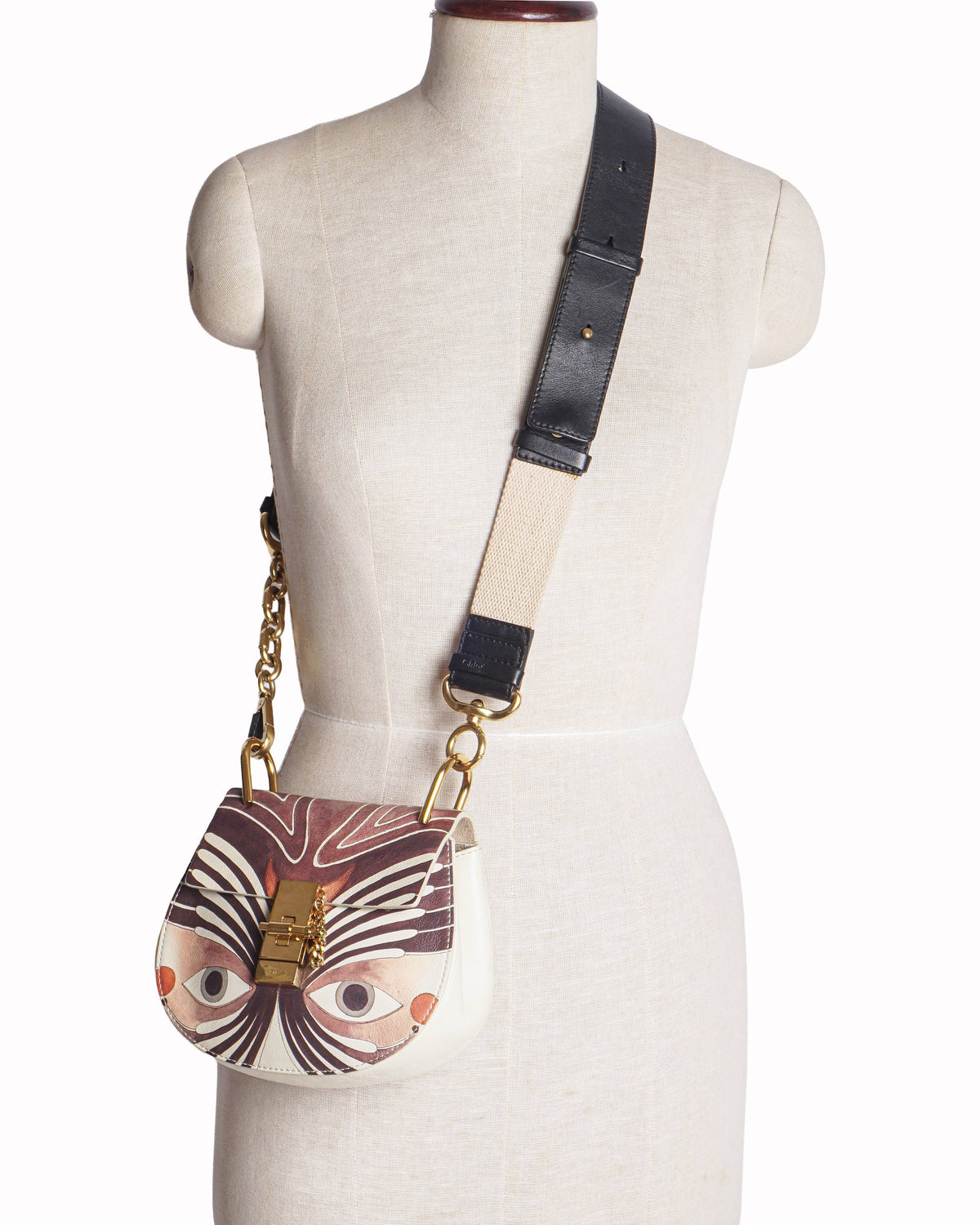 Chloé Drew Bijou Eyes Print Shoulder Bag