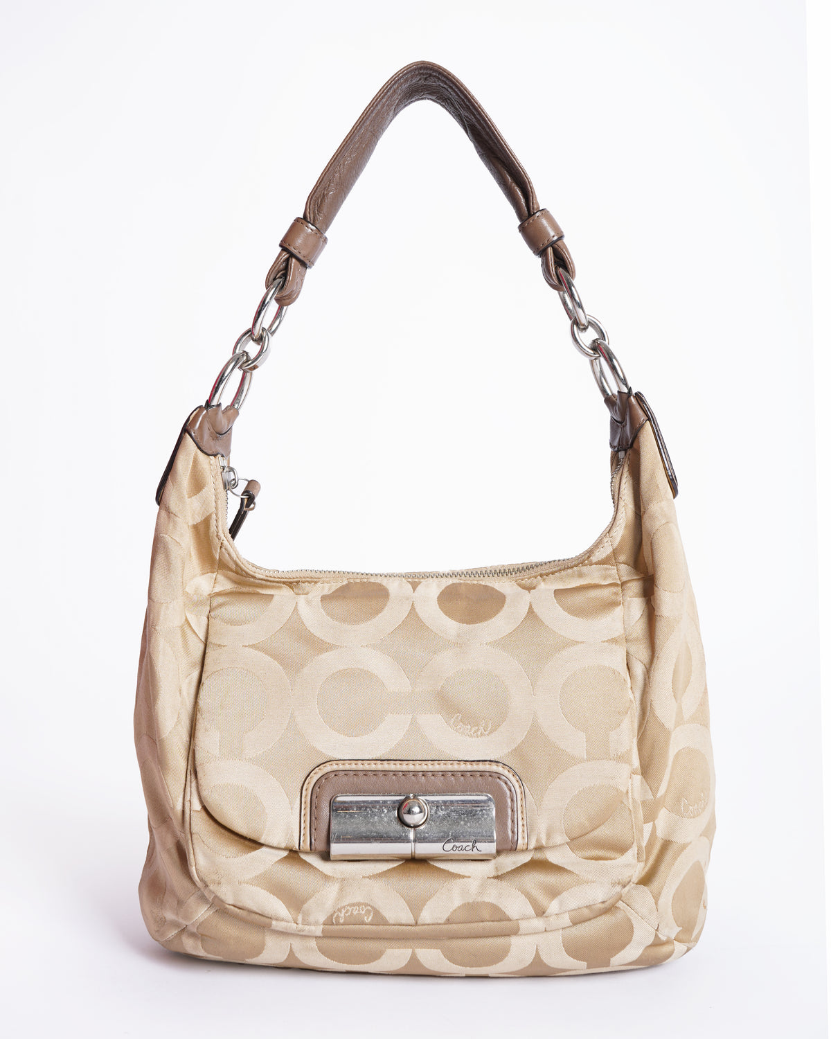 Authentic Pre-loved Coach Vintage Y2K Signature Jacquard Hobo Bag 