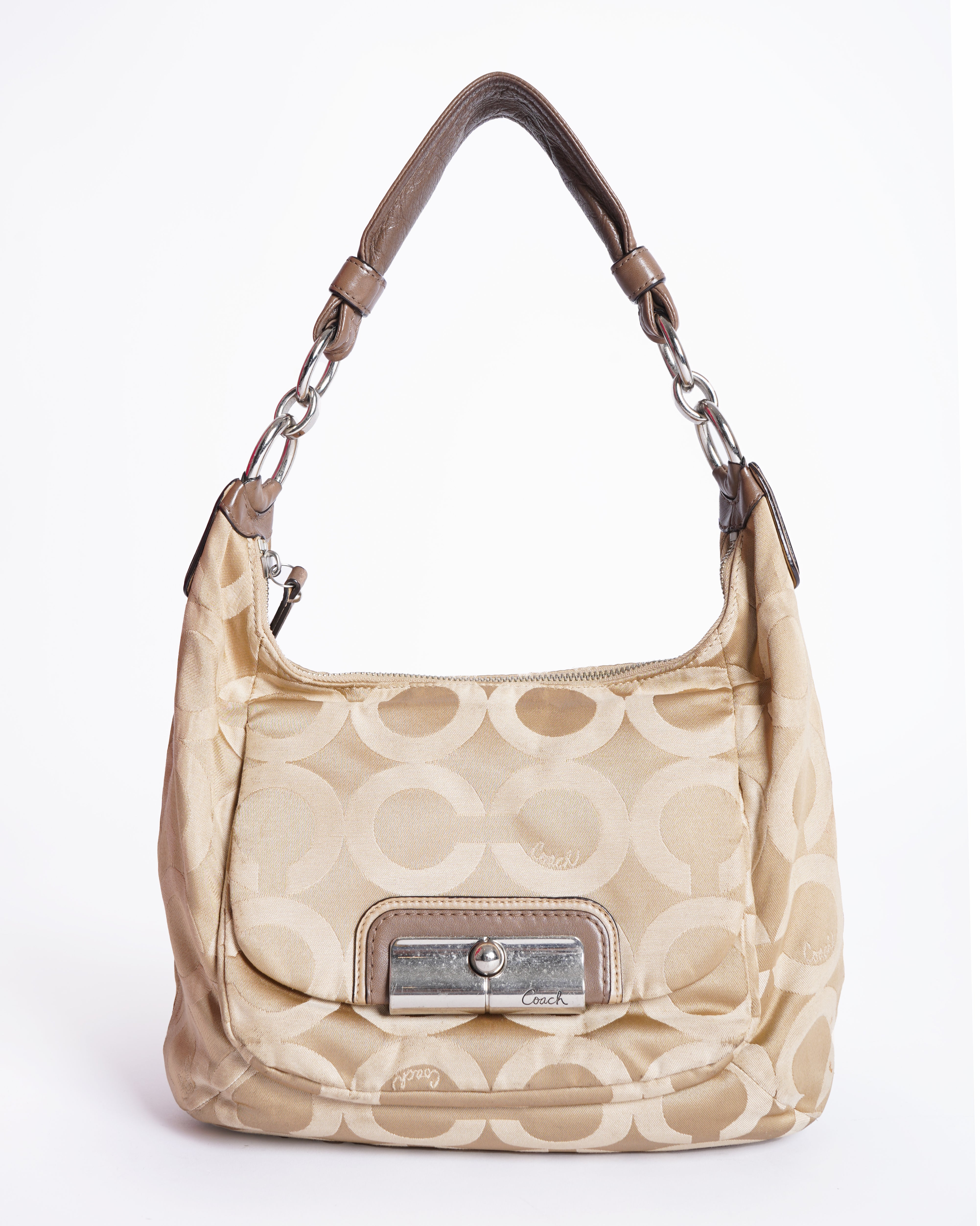 Coach Vintage Y2K Signature Jacquard Kristin Hobo Shoulder Bag