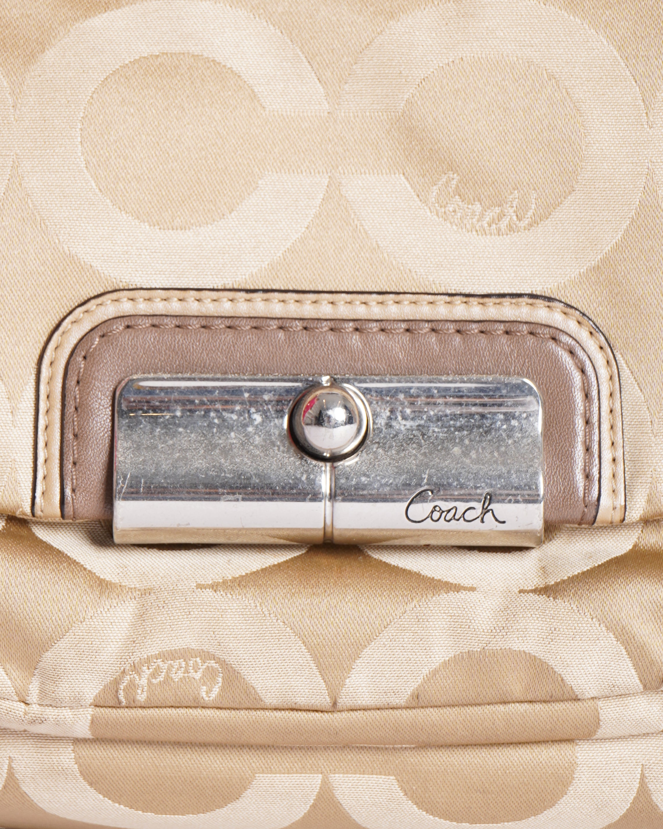 Coach Vintage Y2K Signature Jacquard Kristin Hobo Shoulder Bag