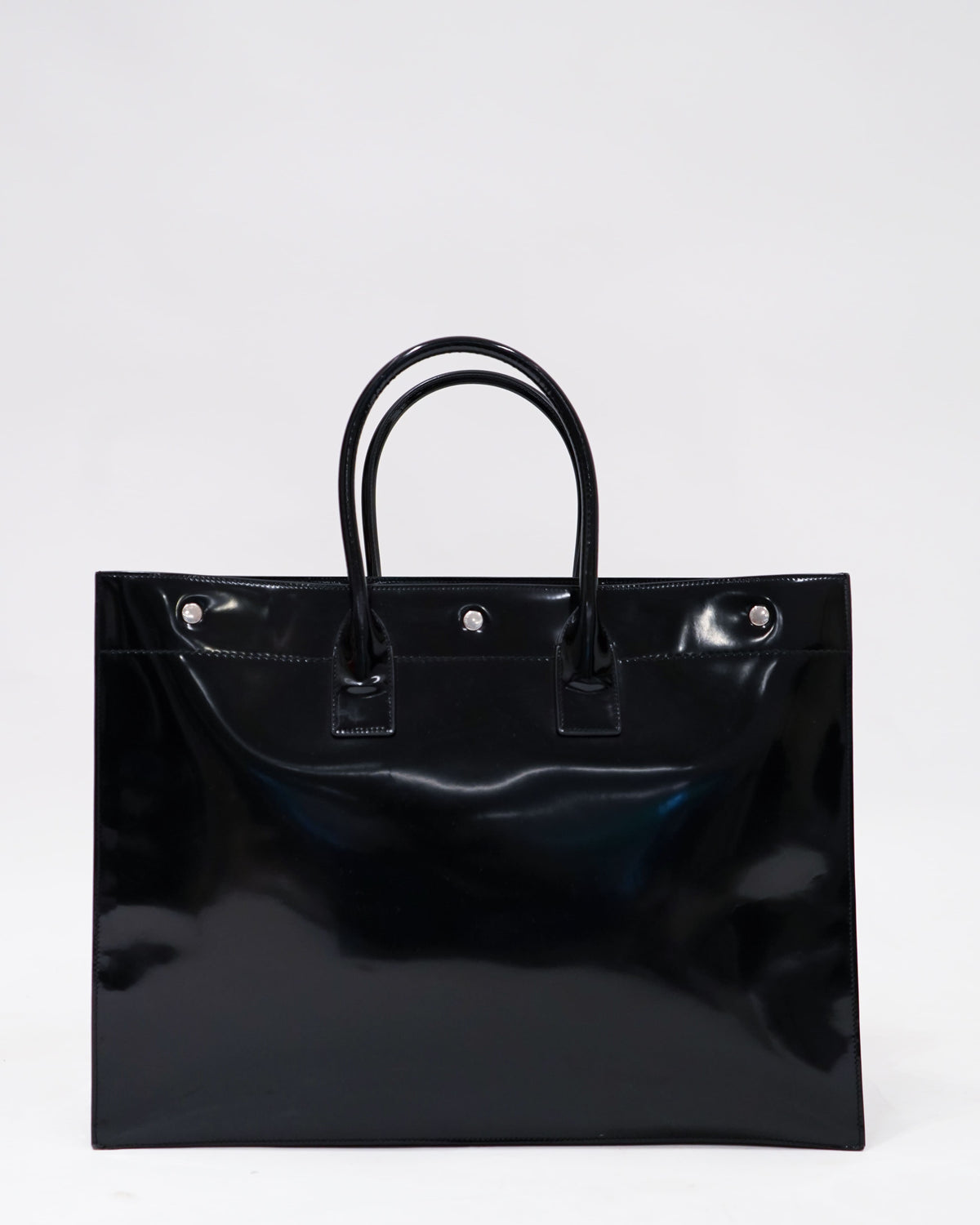 Saint Laurent Rive Gauche Logo Embossed Tote