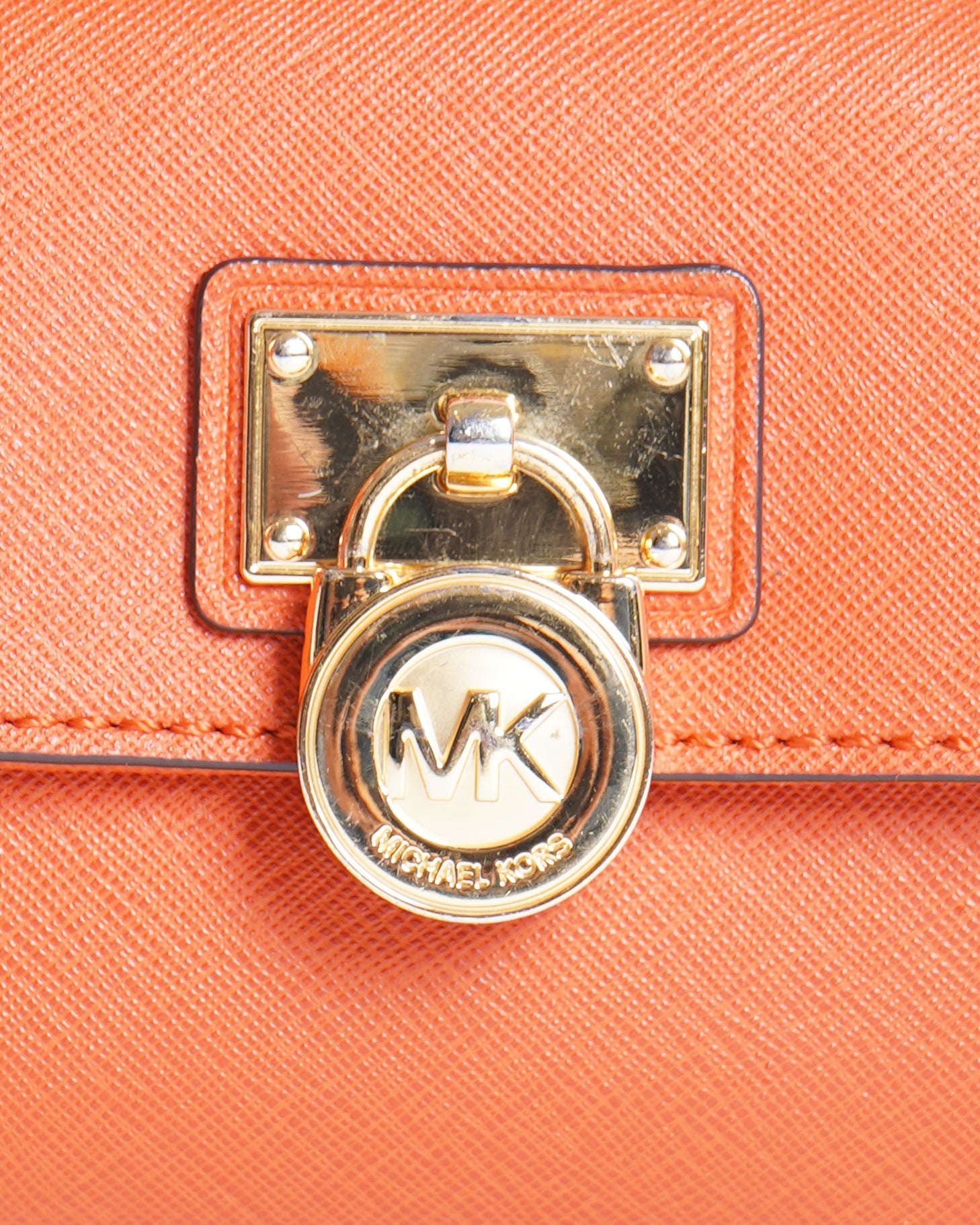 Michael kors orange bifold wallet