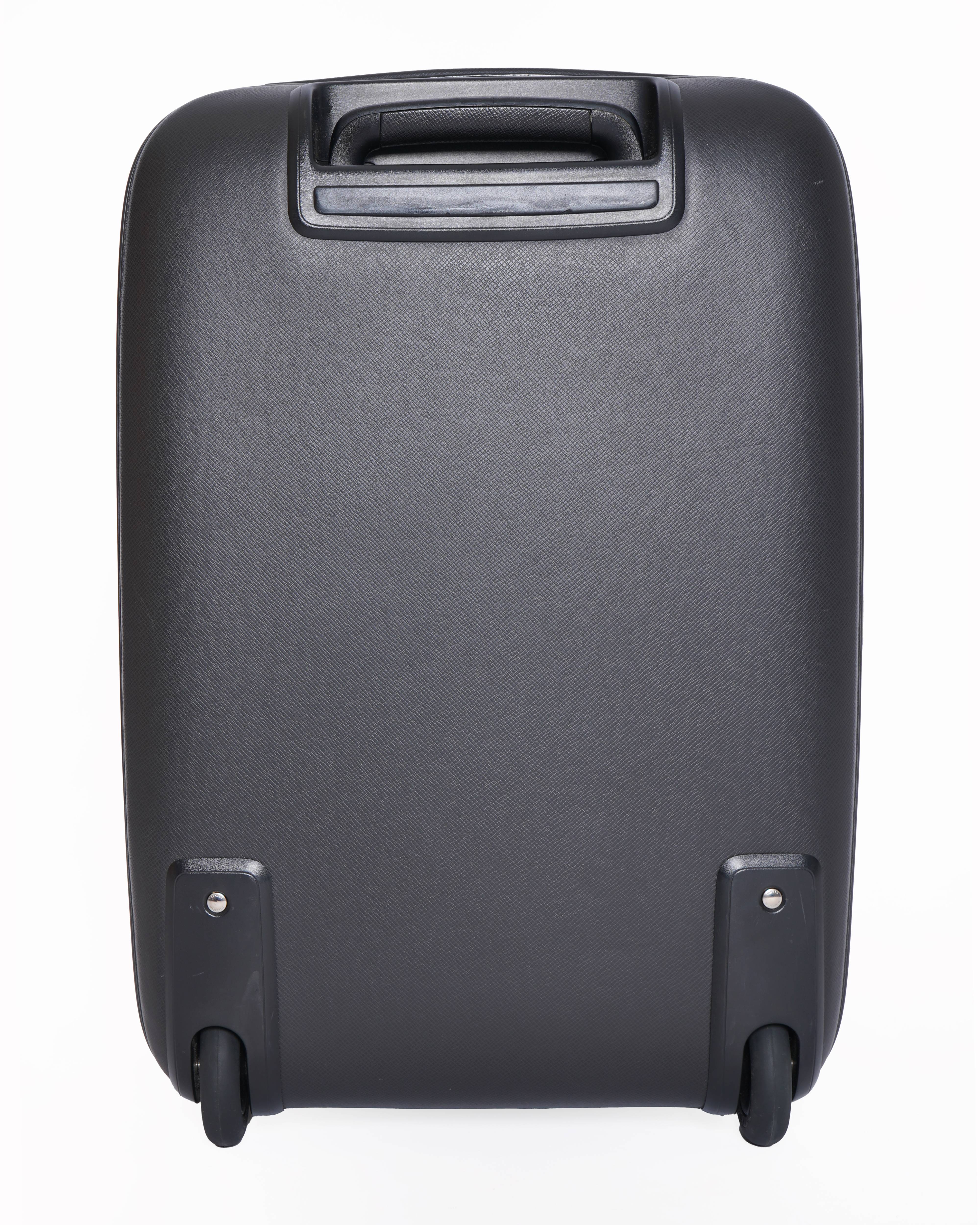Louis Vuitton leather rolling travel bag