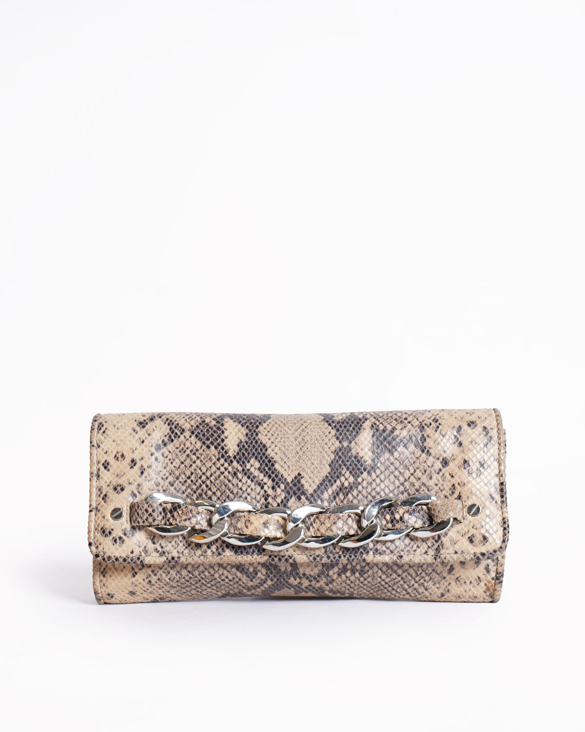 Michael Kors Python Embossed Clutch Bag