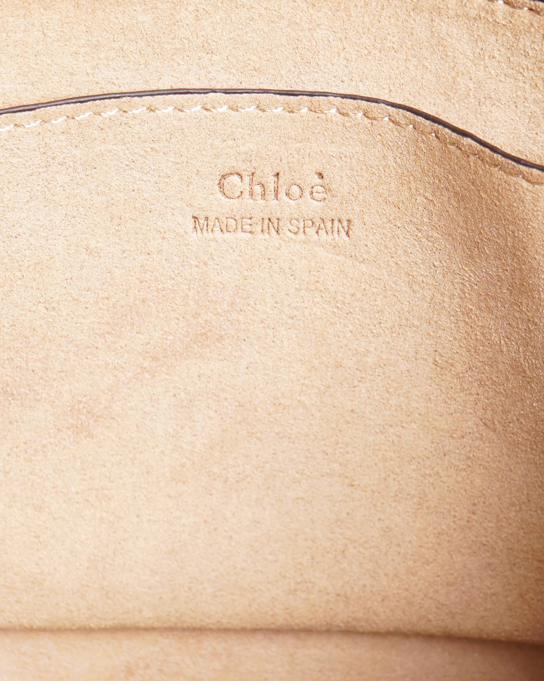 Chloé drew suede leather chain crossbody bag