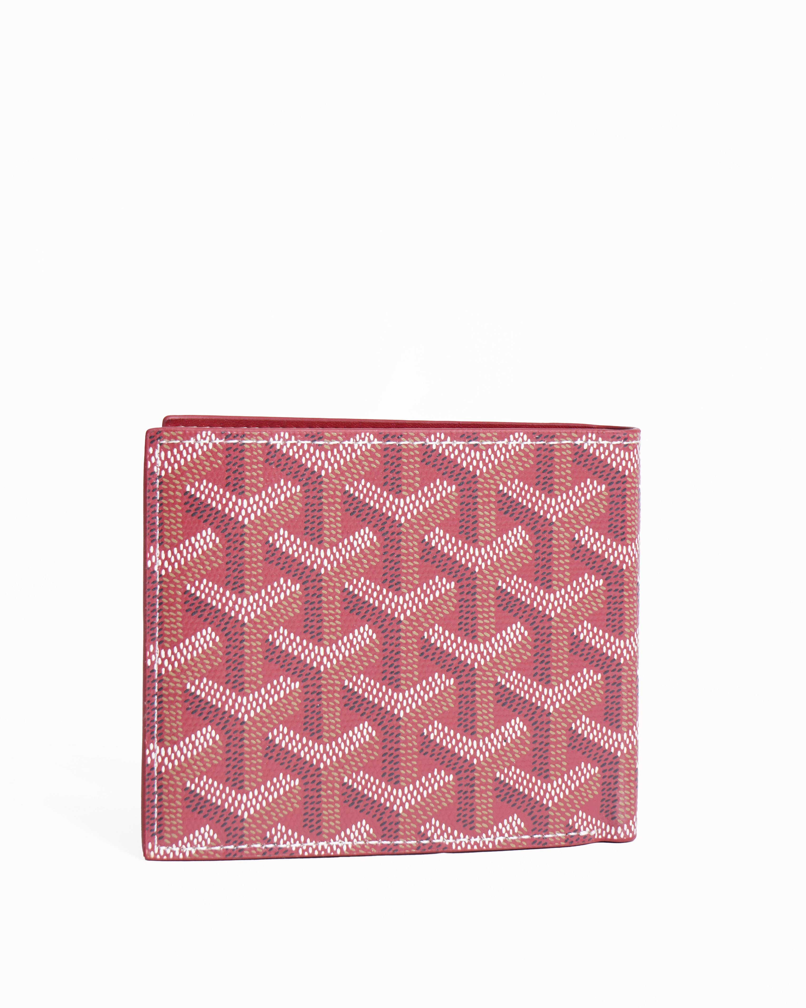 Goyard victoire wallet in red