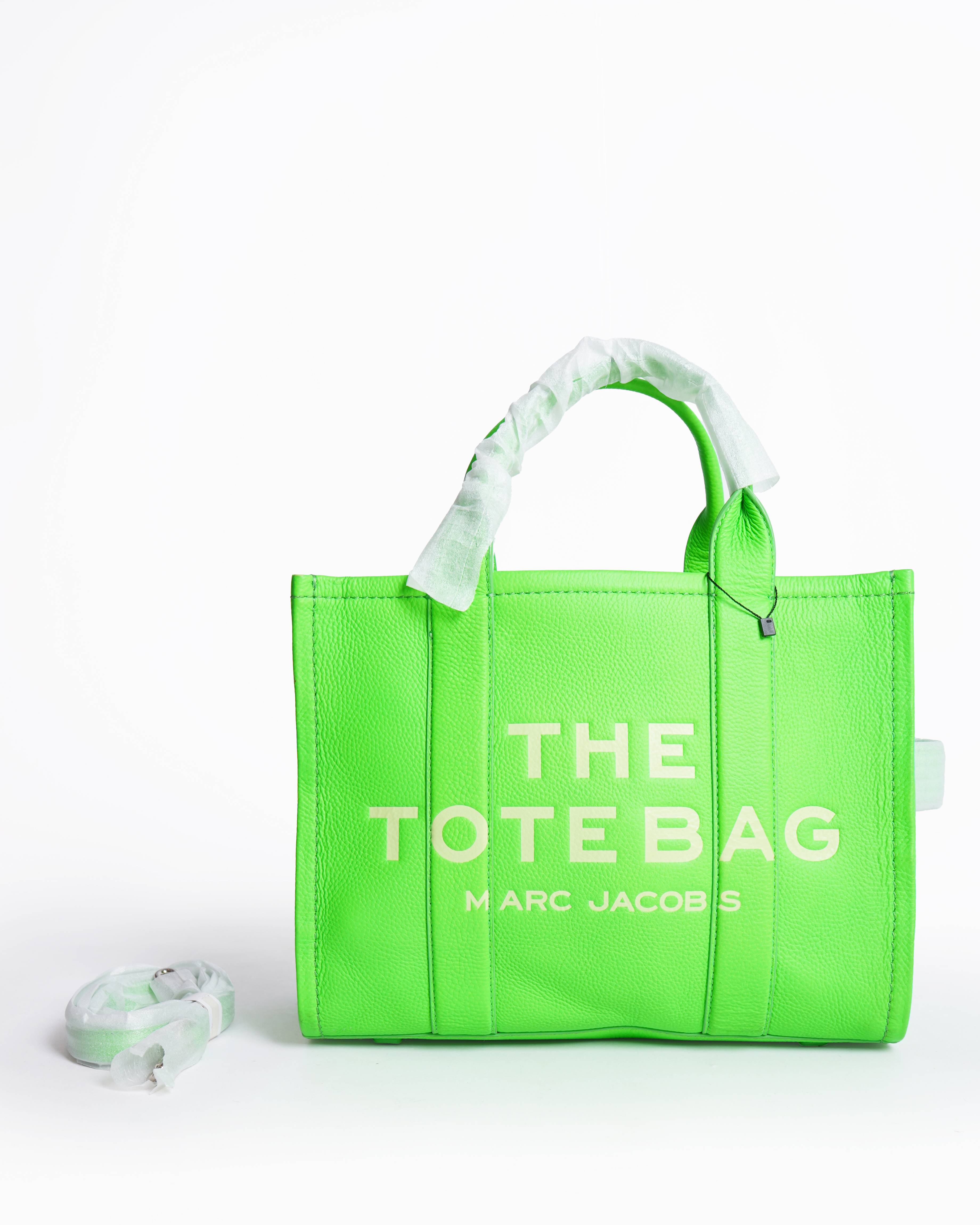 Marc Jacobs The Small Leather Tote Bag Green | Authentic Pre-Loved