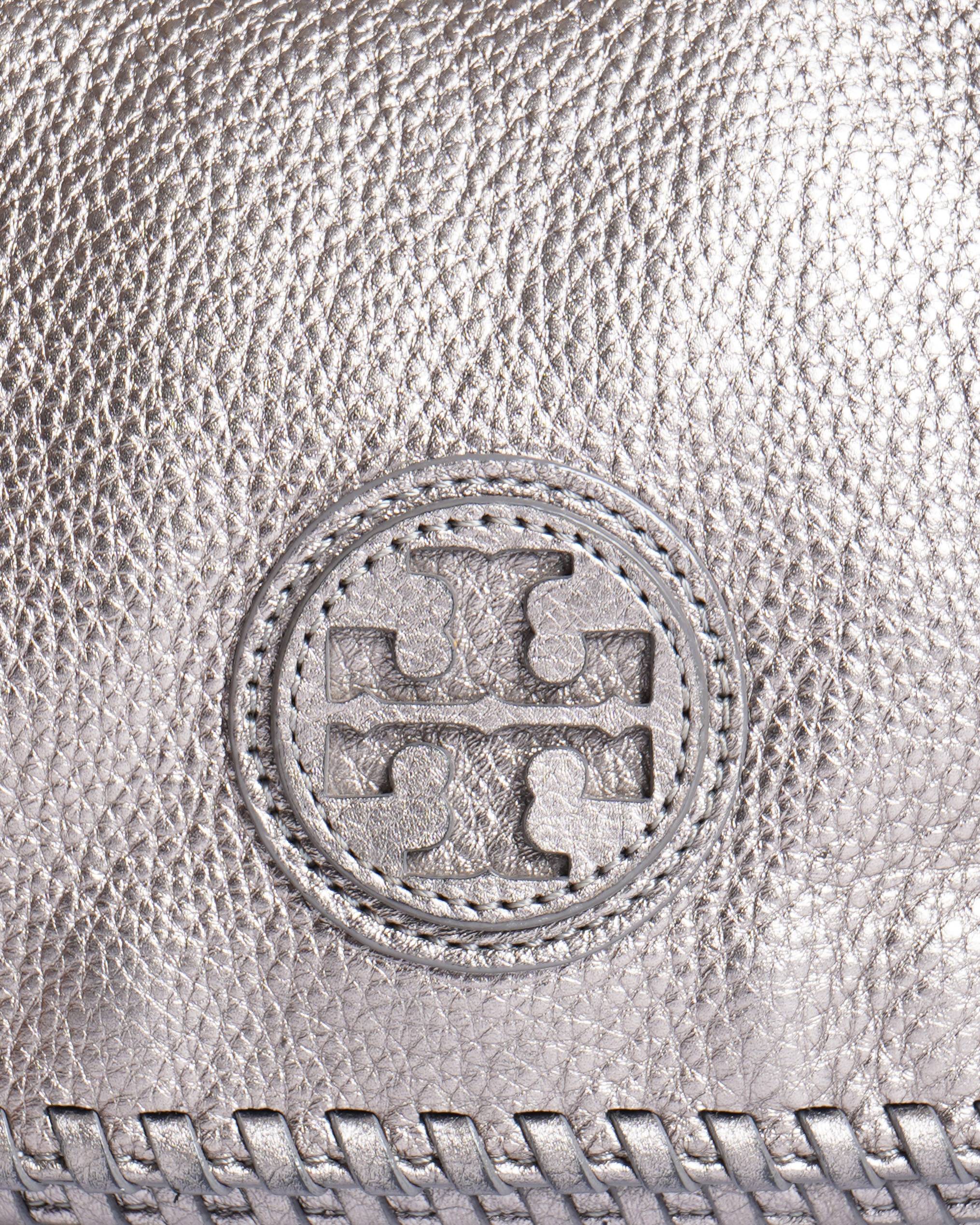 Tory Burch Marion Crossbody Bag in metallic grey