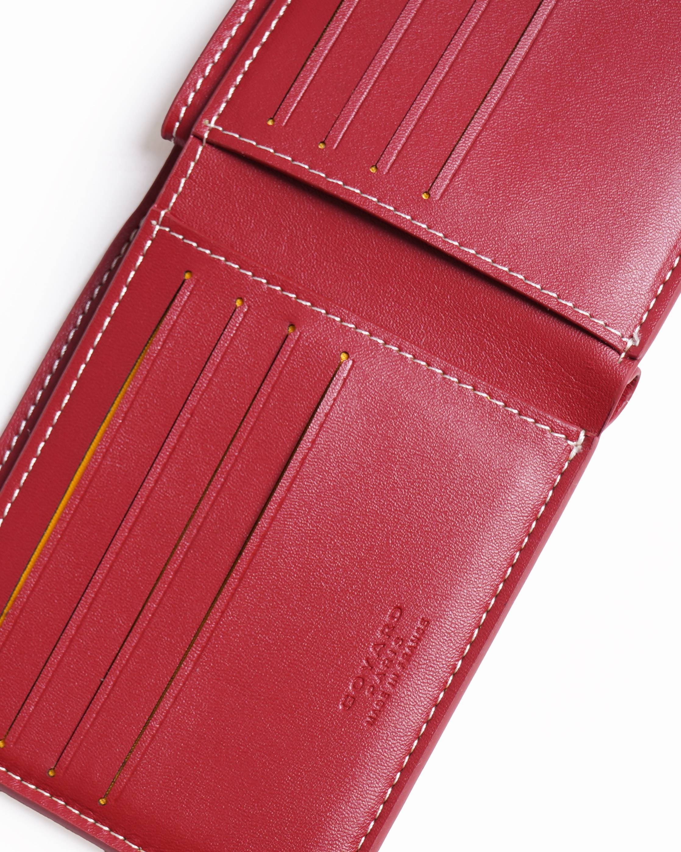 Goyard victoire wallet in red