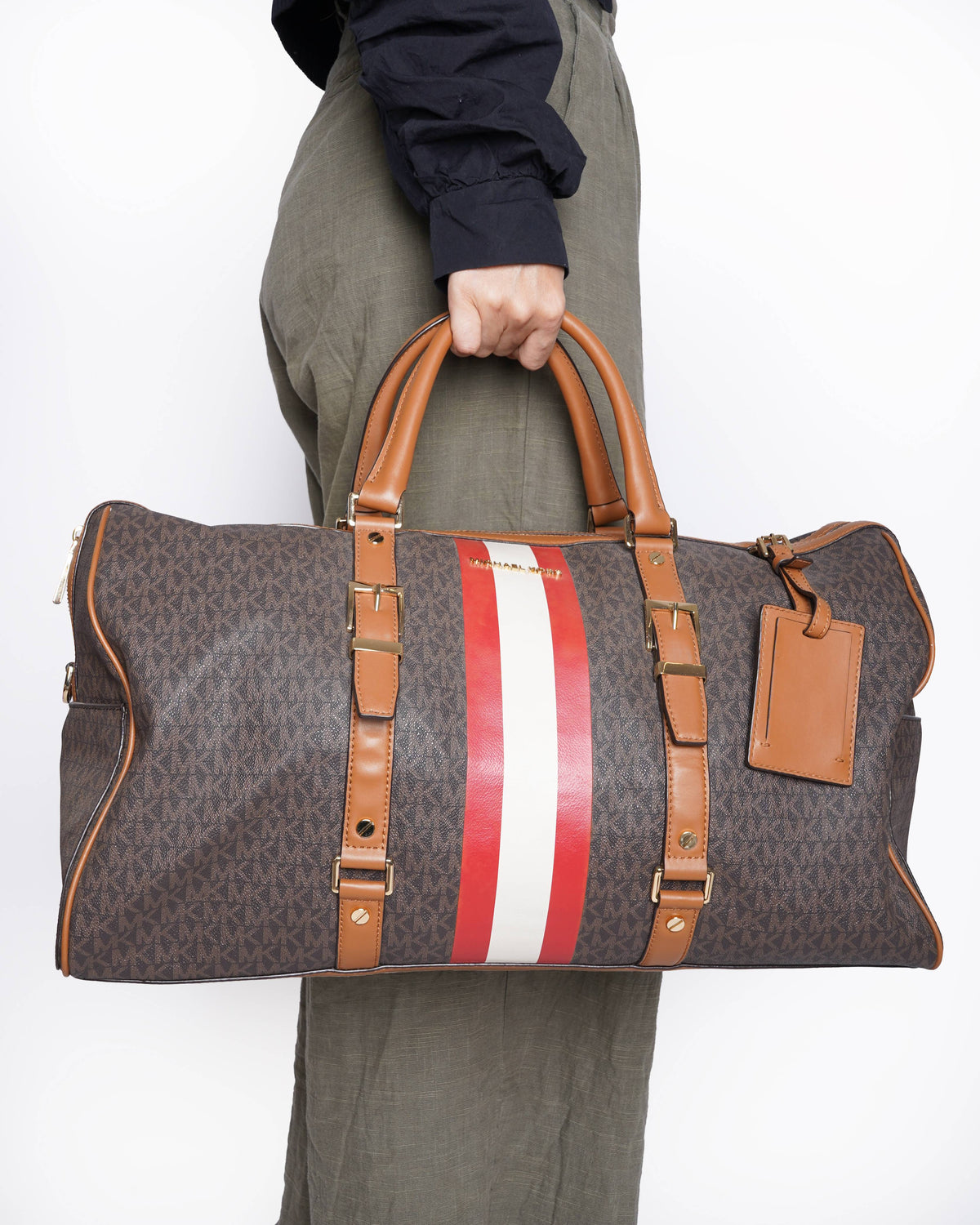 New Michael Kors jet set bedford travel weekender duffle bag