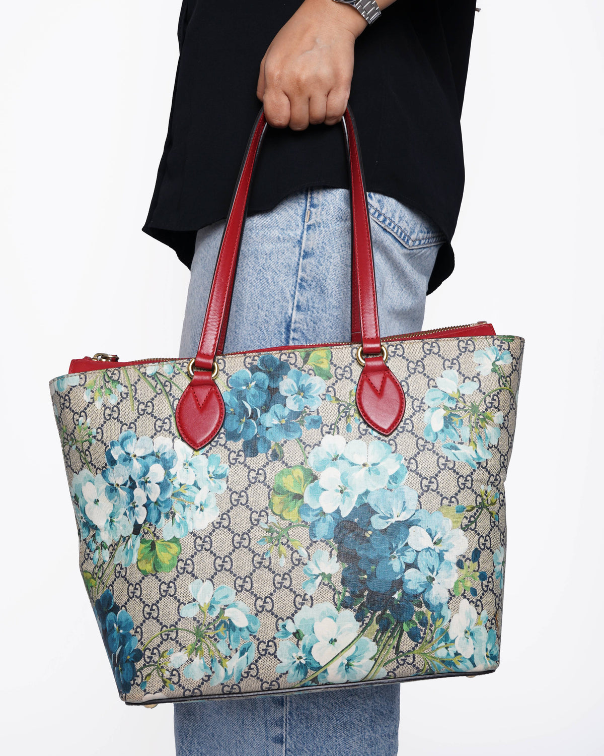Gucci Blooms Floral Tote Bag