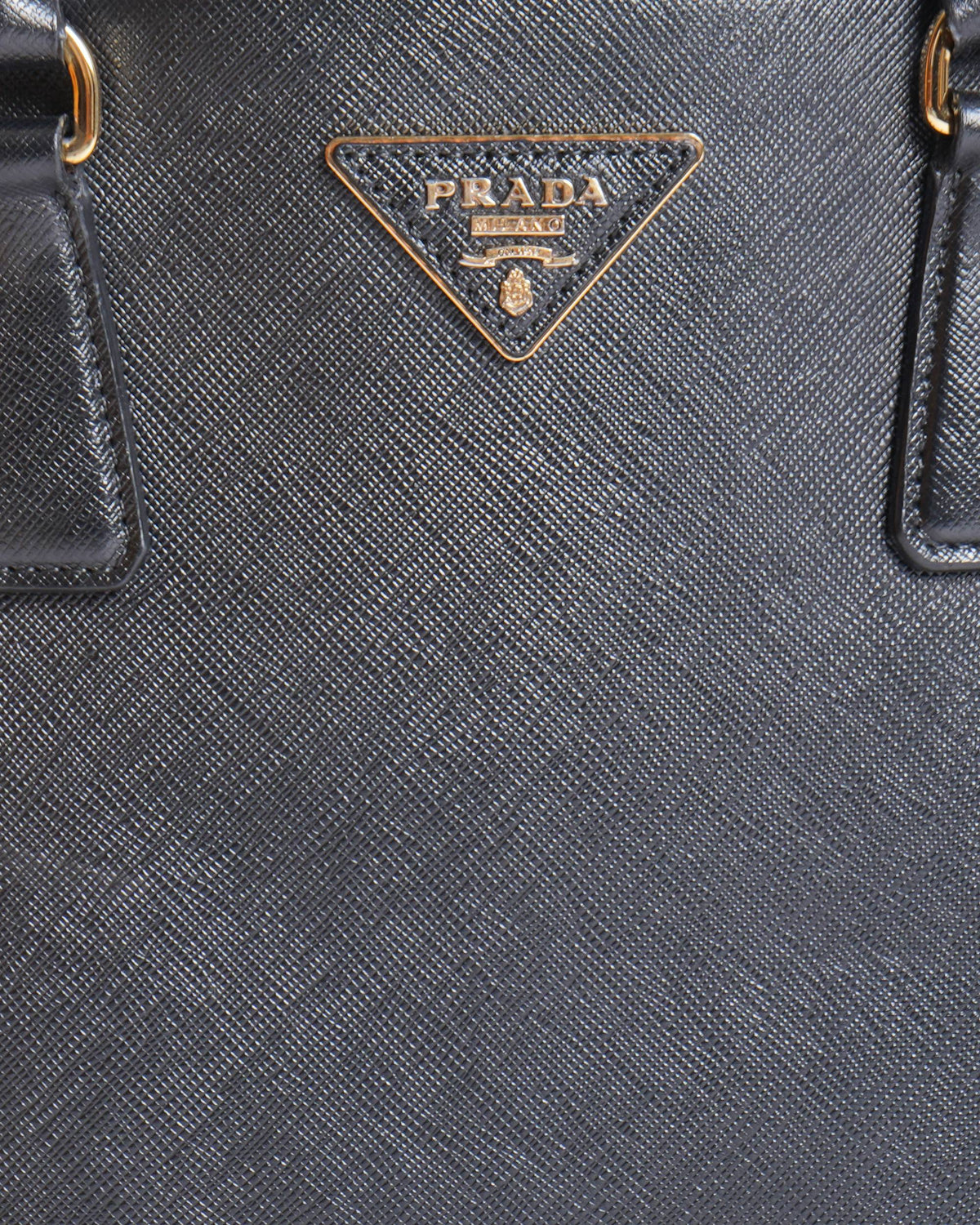 Prada Galleria Saffiano Black Tote Bag