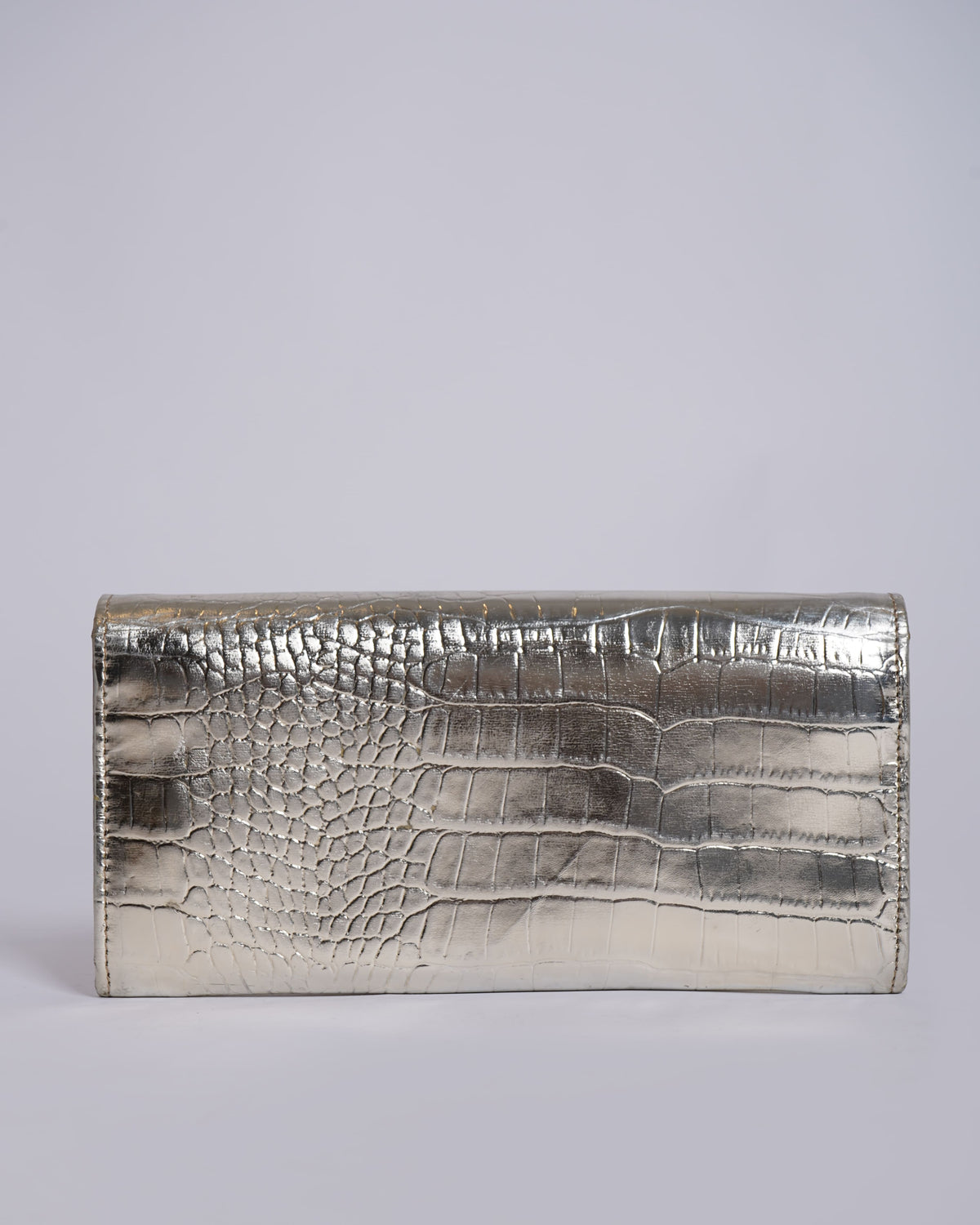 Jimmy Choo Gold Tone Clutch with shoulder chain