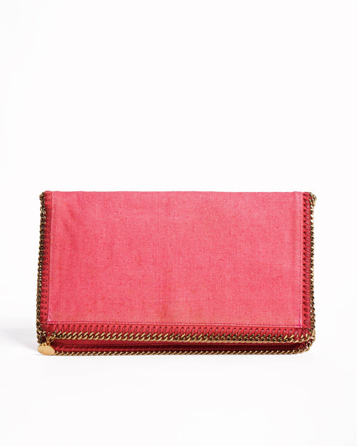 Stella McCartney folded over canvas clutch bag