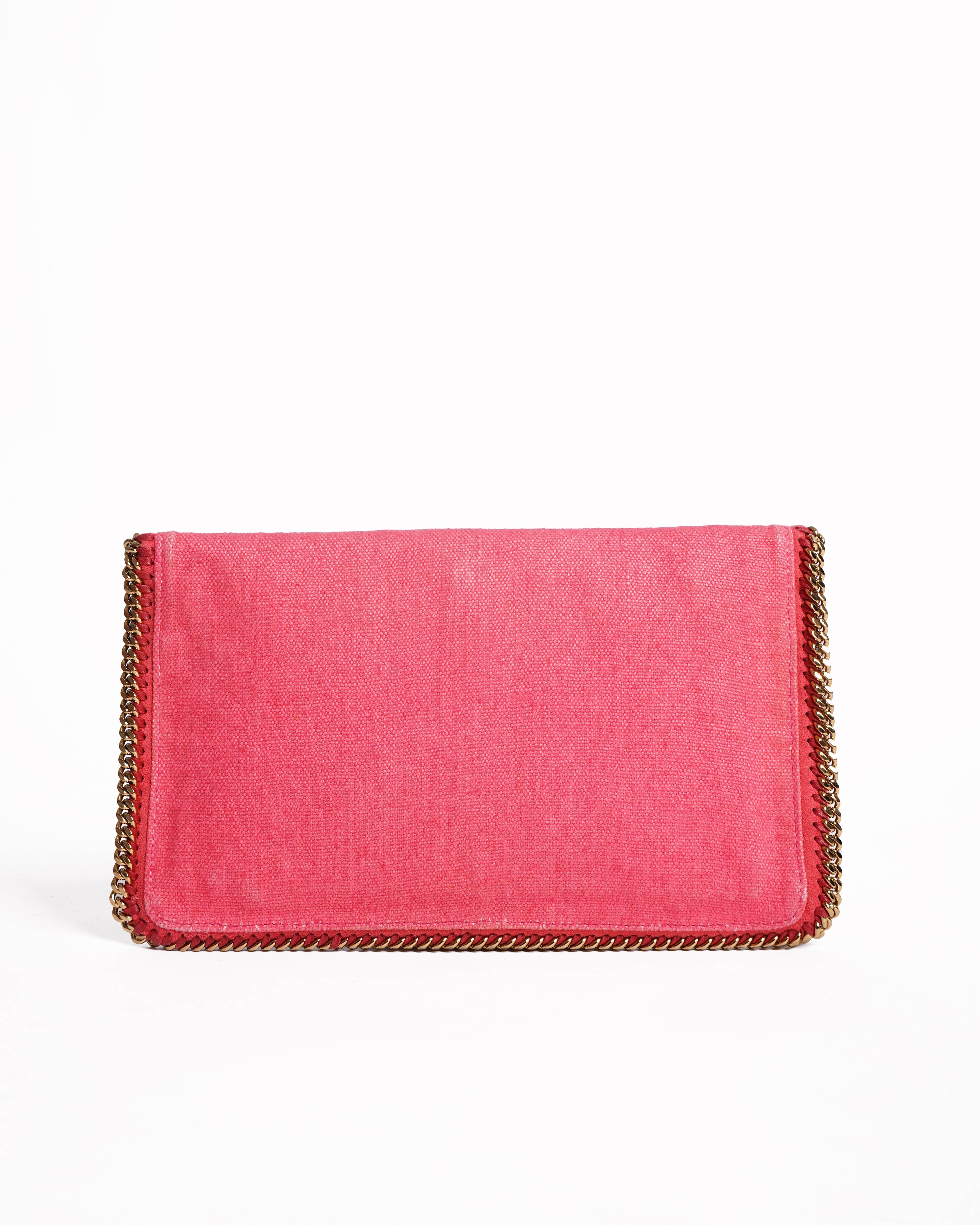 Stella McCartney folded over canvas clutch bag