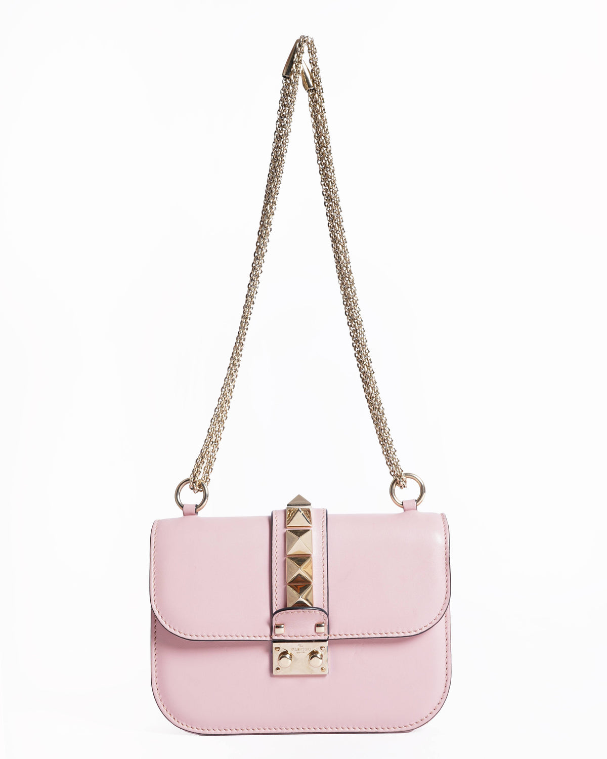 Valentino Small Rockstud Giam Lock Flap shoulder Bag
