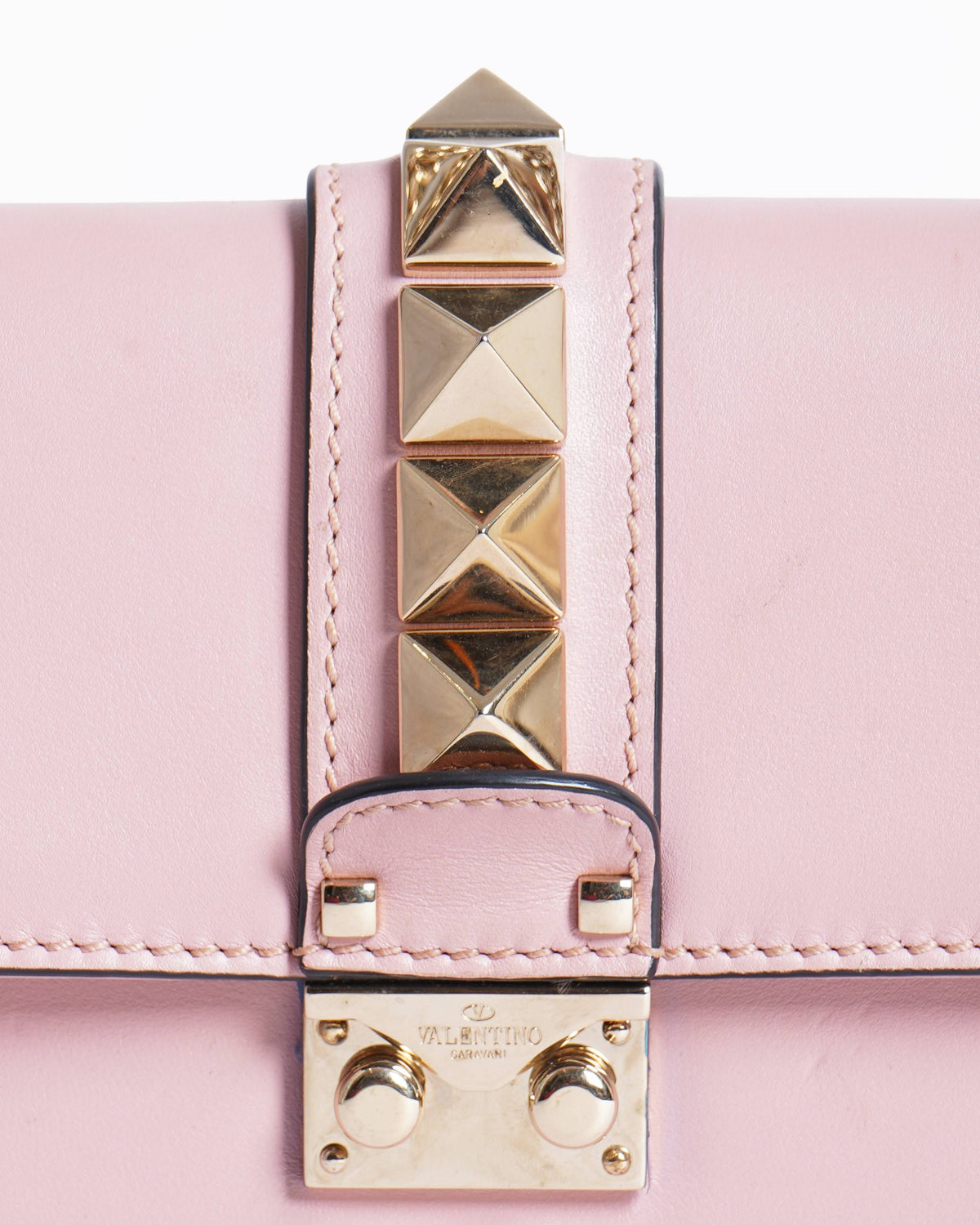 Valentino Small Rockstud Giam Lock Flap shoulder Bag