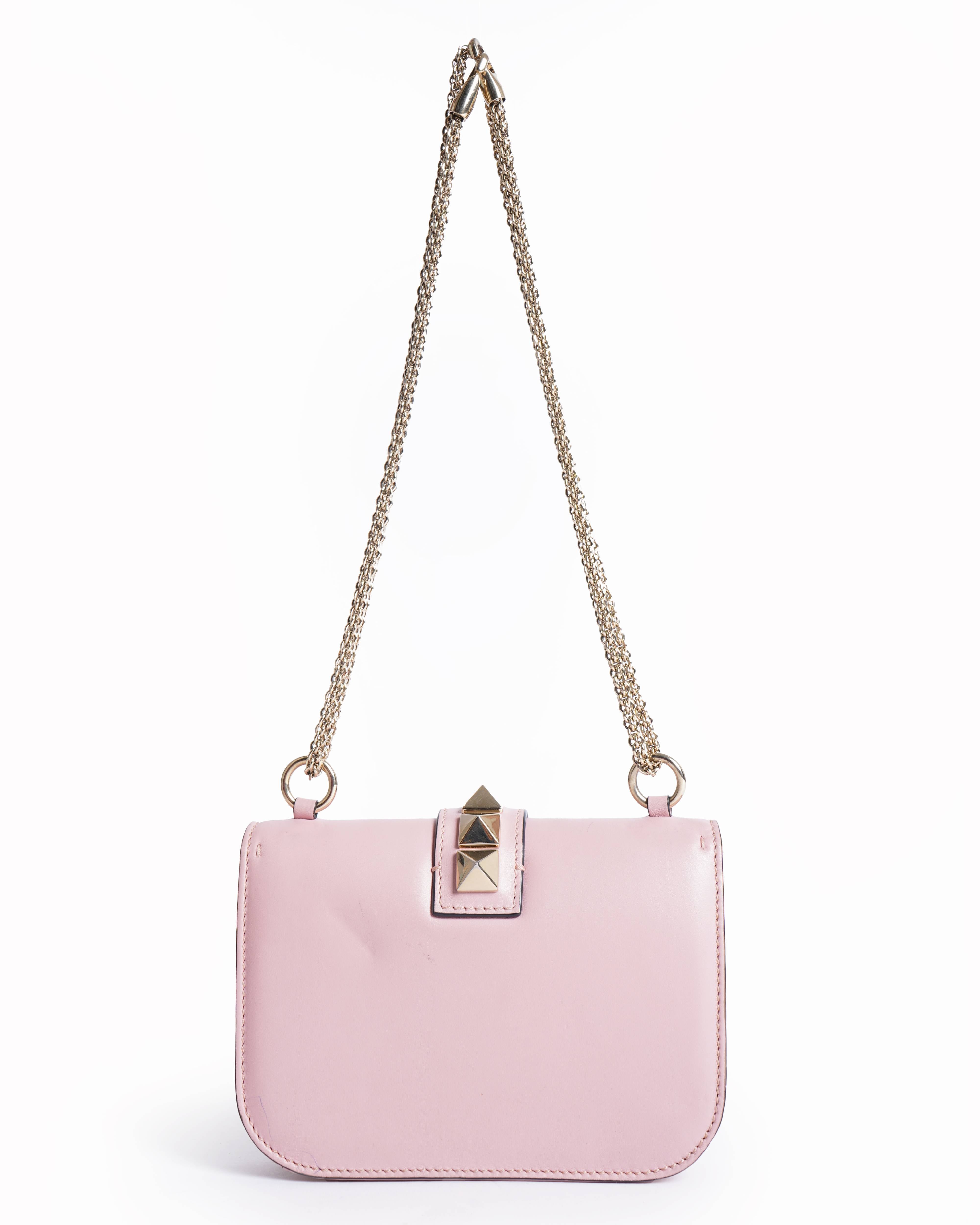 Valentino Small Rockstud Giam Lock Flap shoulder Bag