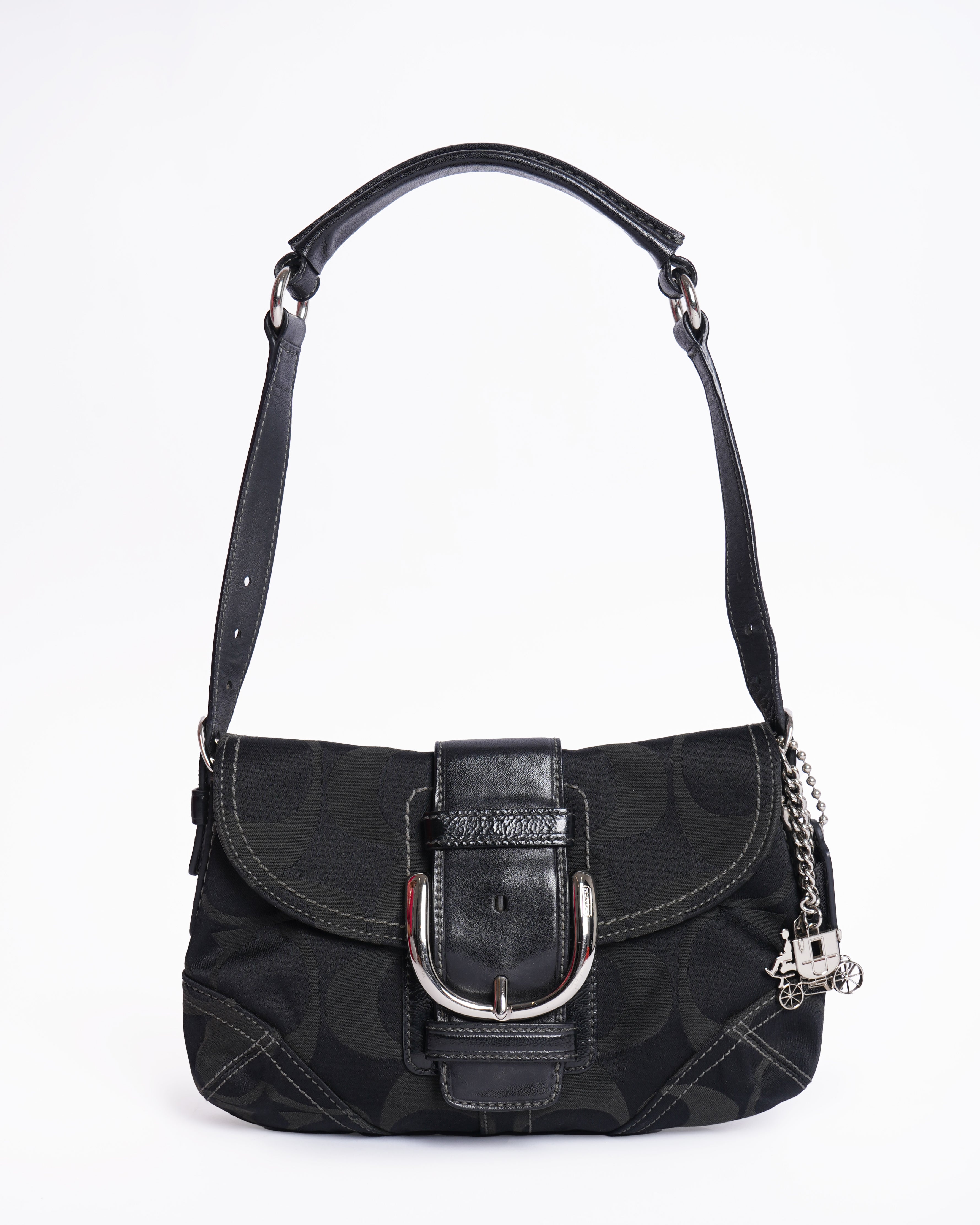 Coach Signature Sufflette cloth handbag