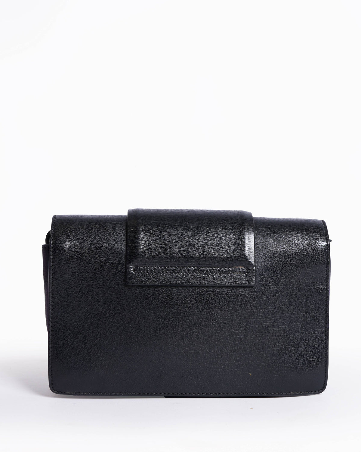 Givenchy Black Goatskin Leather Infinity Flap Crossbody Bag