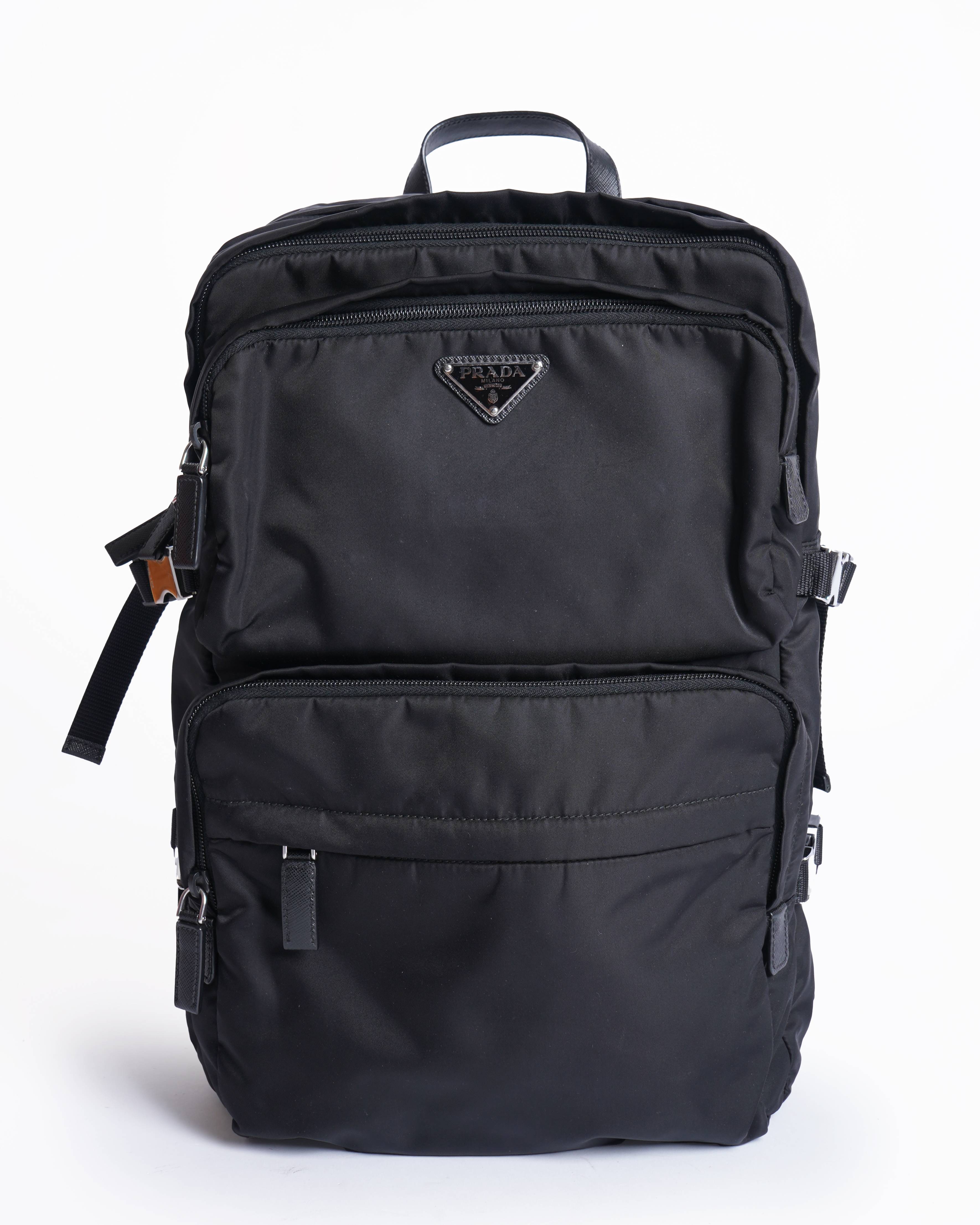 Prada Re-Nylon and Saffiano leather backpacks