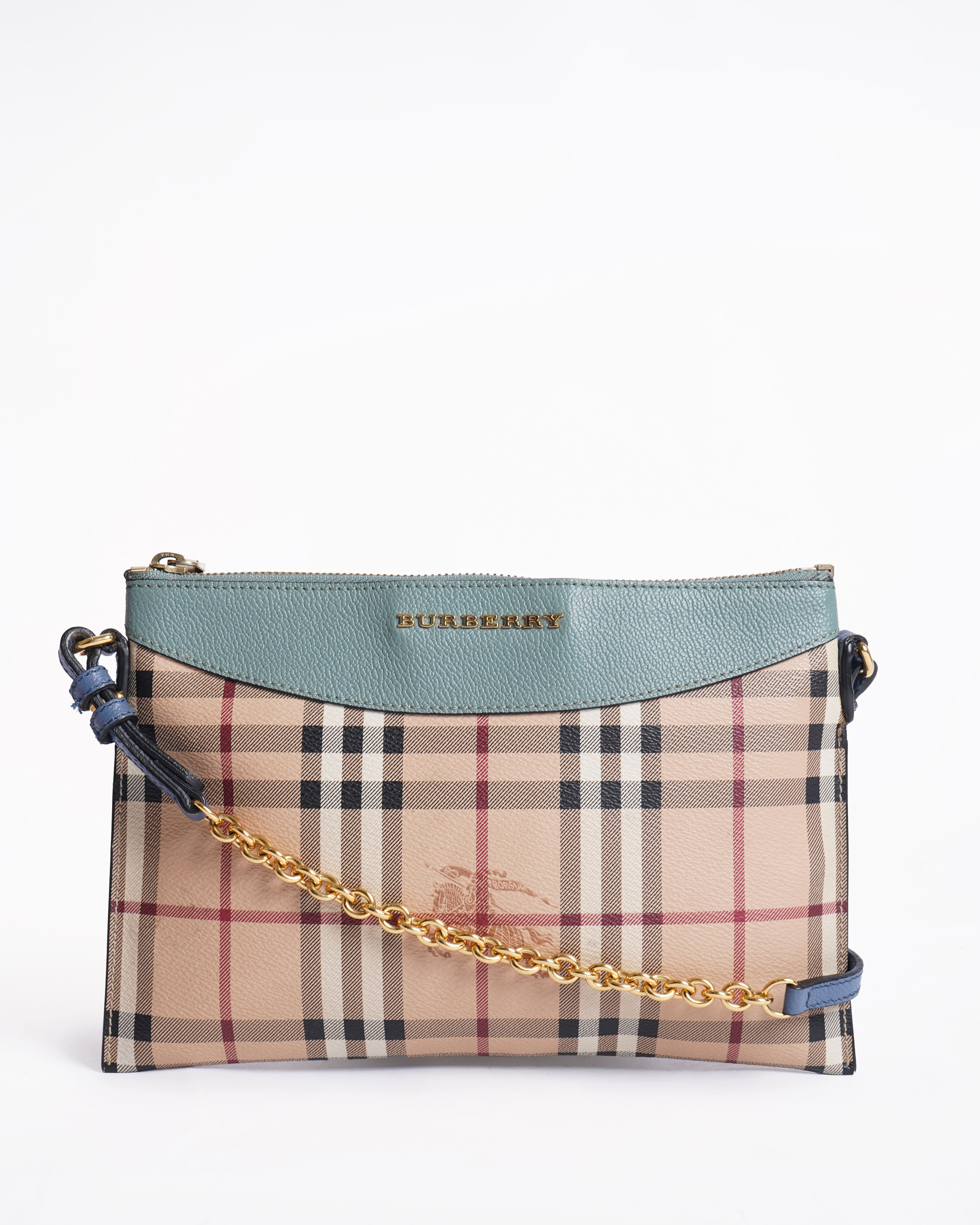 Burberry Haymarket Check Belt Crossbody Bag