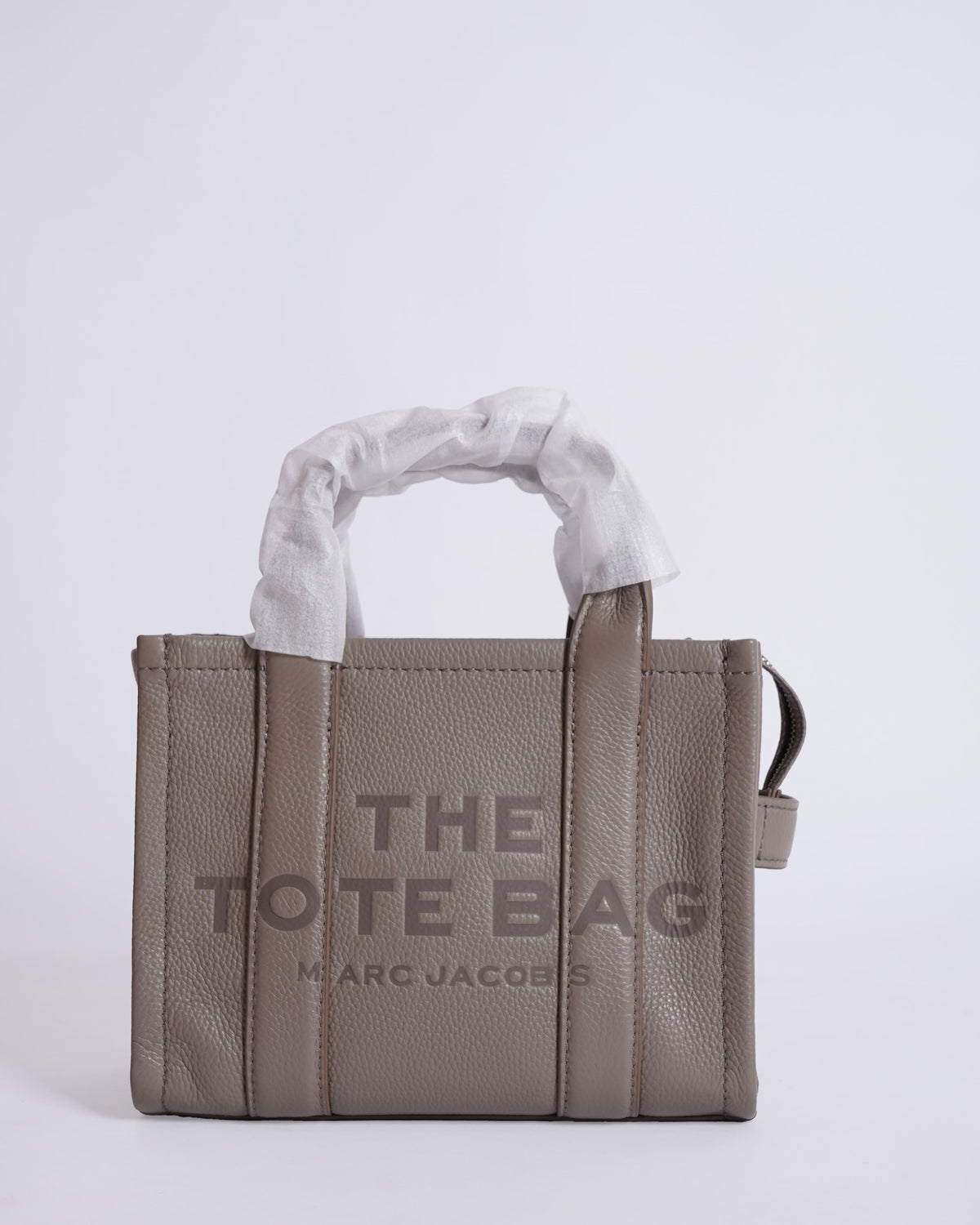 New Marc jacobs leather medium tote bag in grey