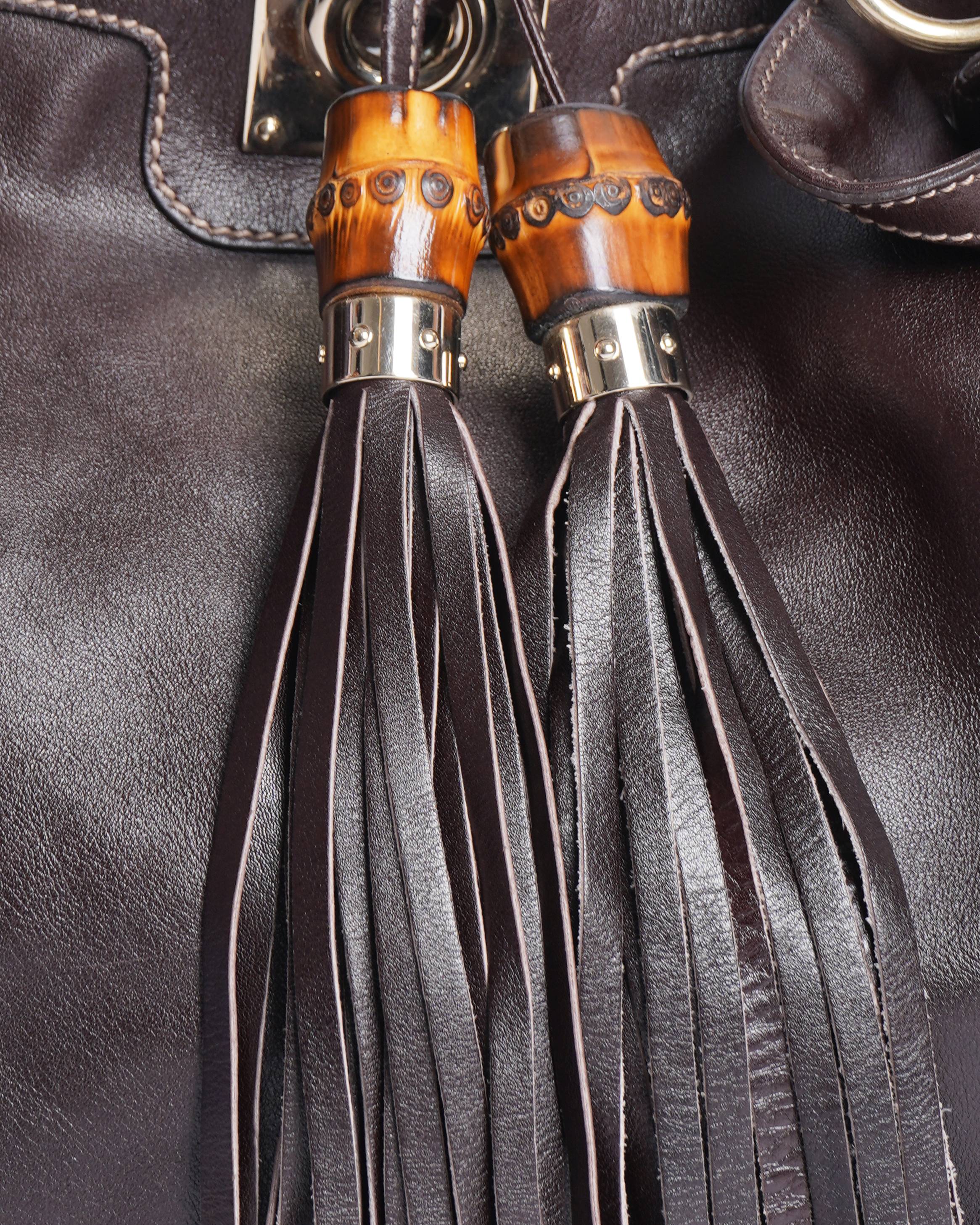 Gucci Leather Indy Top Handle Bag