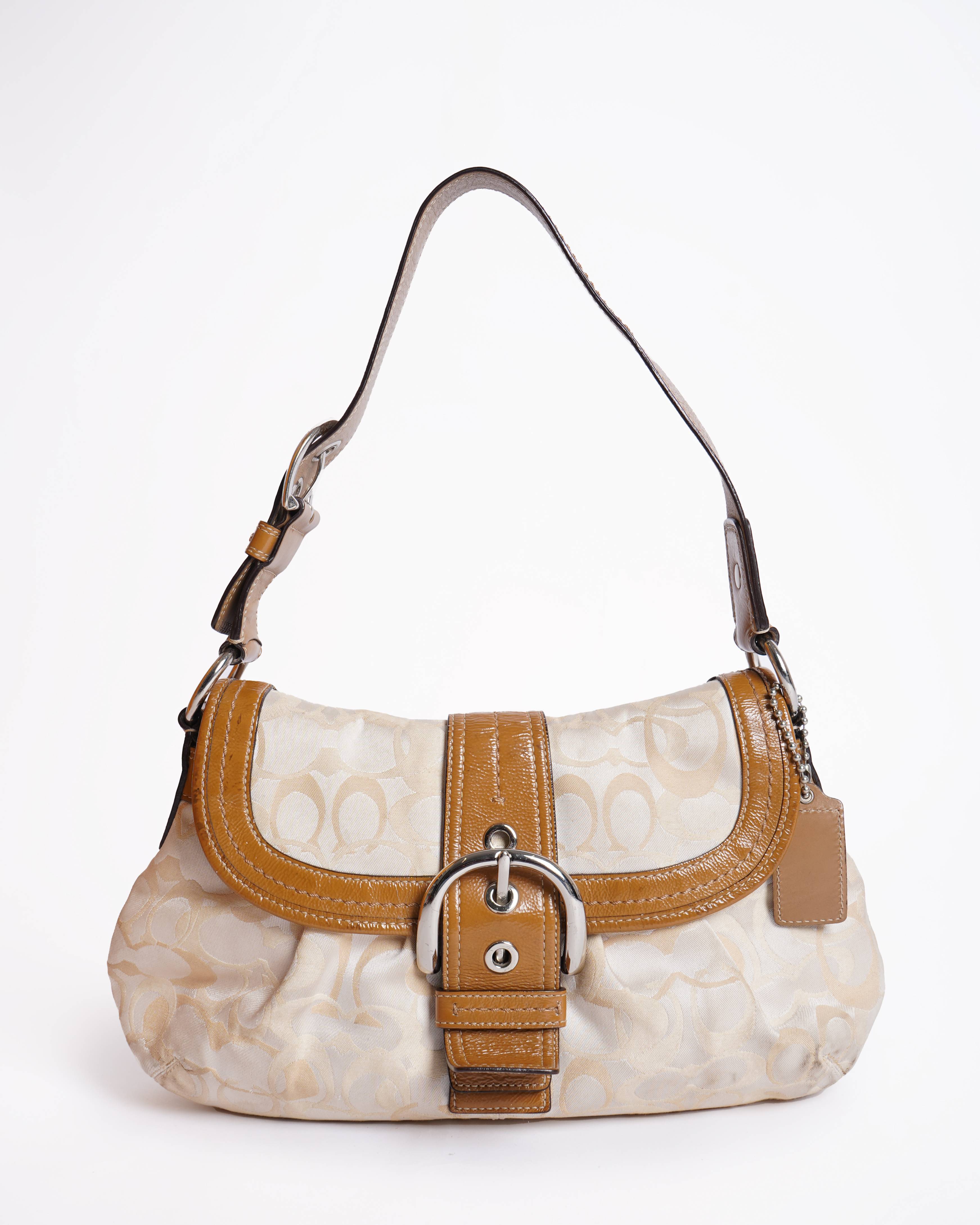Coach soho signature flap purse